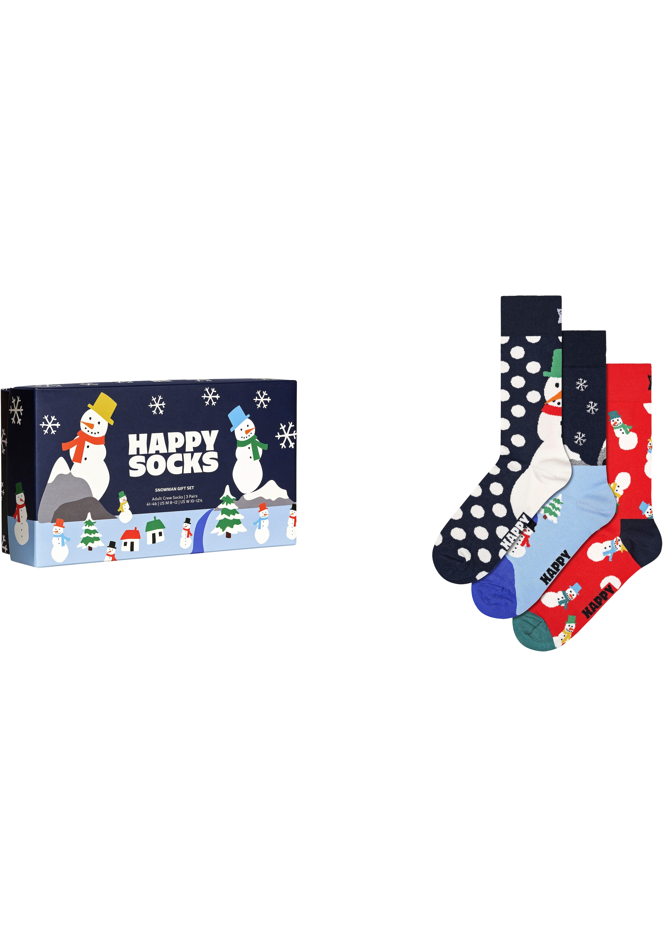 Paar), Socks Jelmoli-Versand Schweiz Snowman Happy online bei kaufen (3 Box Gift Socken,