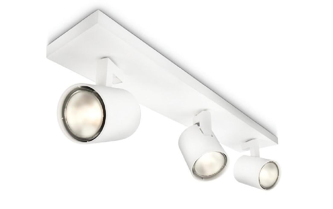 Philips LED Deckenspot »Runner, 3 x GU10, 20 W, Weiss«, 3 flammig