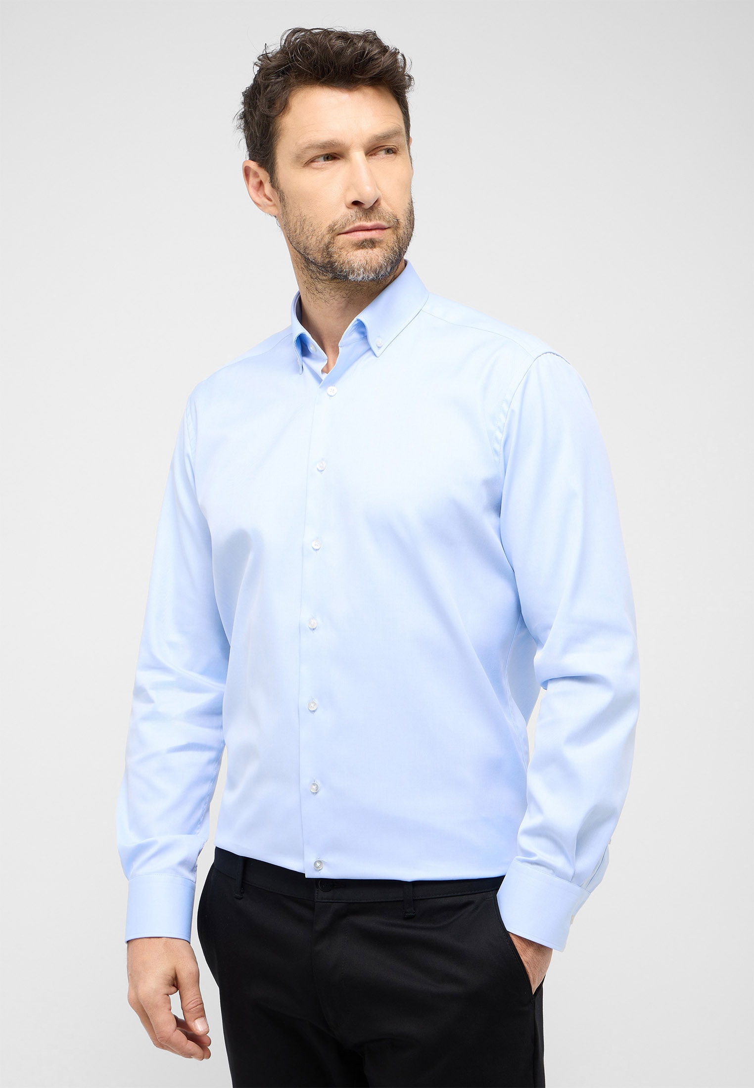 Eterna Langarmhemd »MODERN FIT«, NON IRON (bügelfrei)