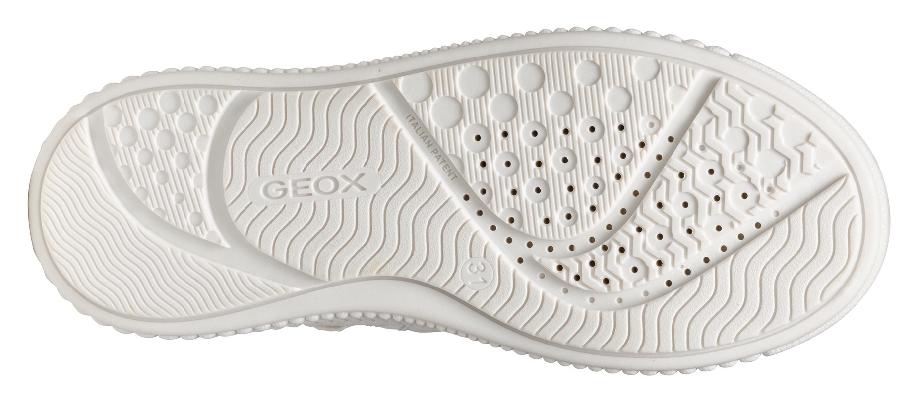 Geox Sneaker »J LAQUINNY GIRL B«, High Top Sneaker, Schnürboots, Freizeitschuh mit Reissverschluss