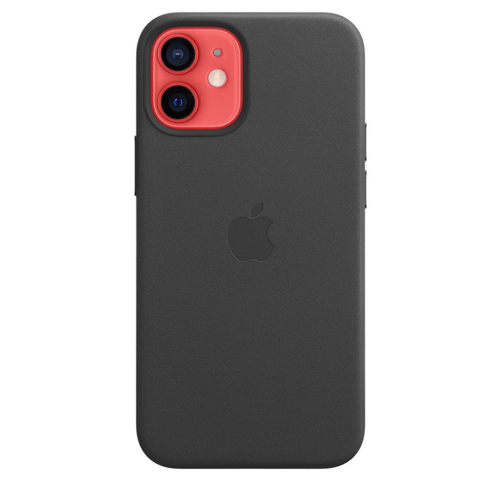 Apple Smartphone-Hülle »Apple iPhone 12 Mini Leder Case Mag Black«, iPhone 12 Mini, 13,7 cm (5,4 Zoll), MHKA3ZM/A