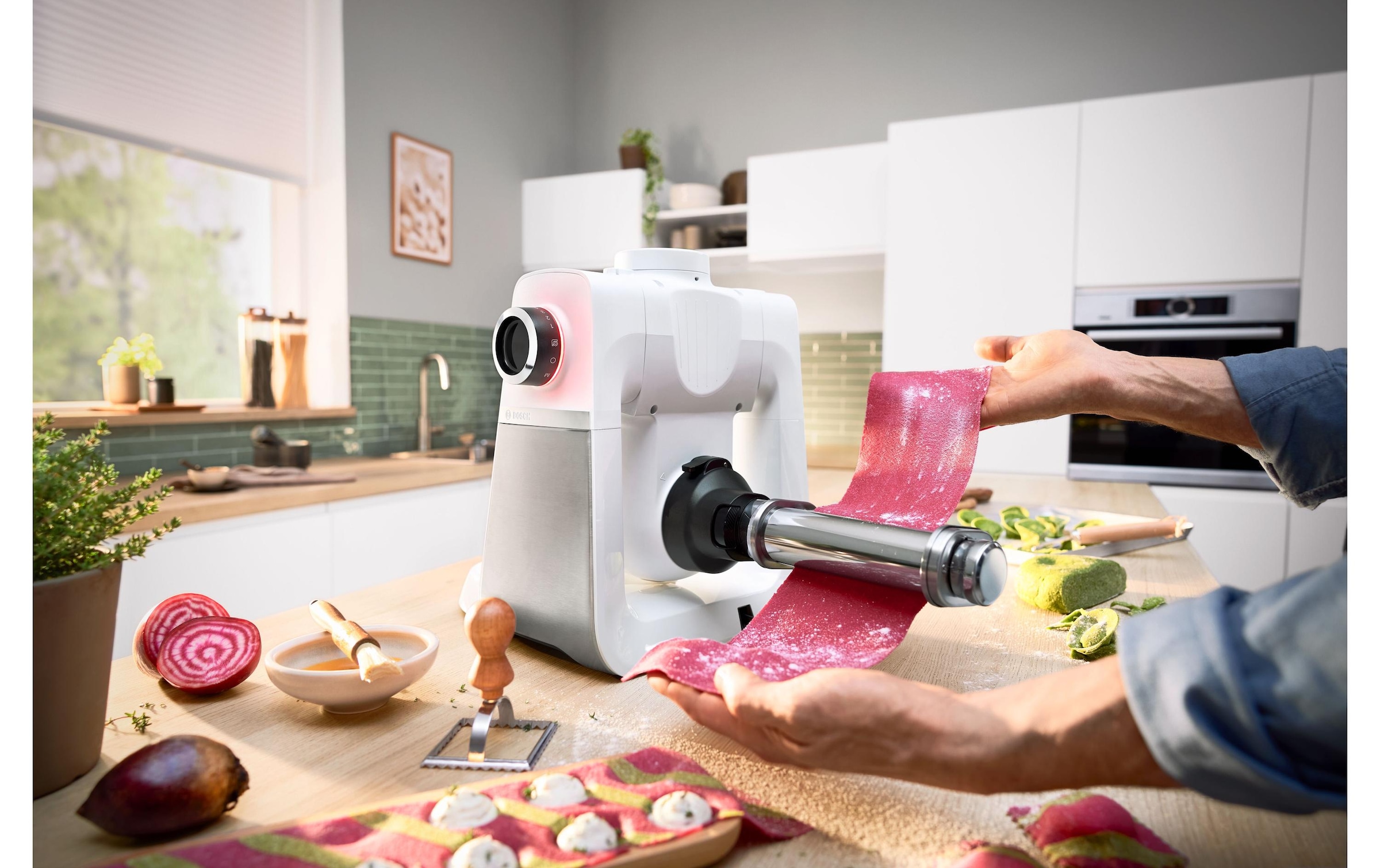 BOSCH Küchenmaschine »Serie 6 MUMS6EW22 Edelstahl/Weiss«