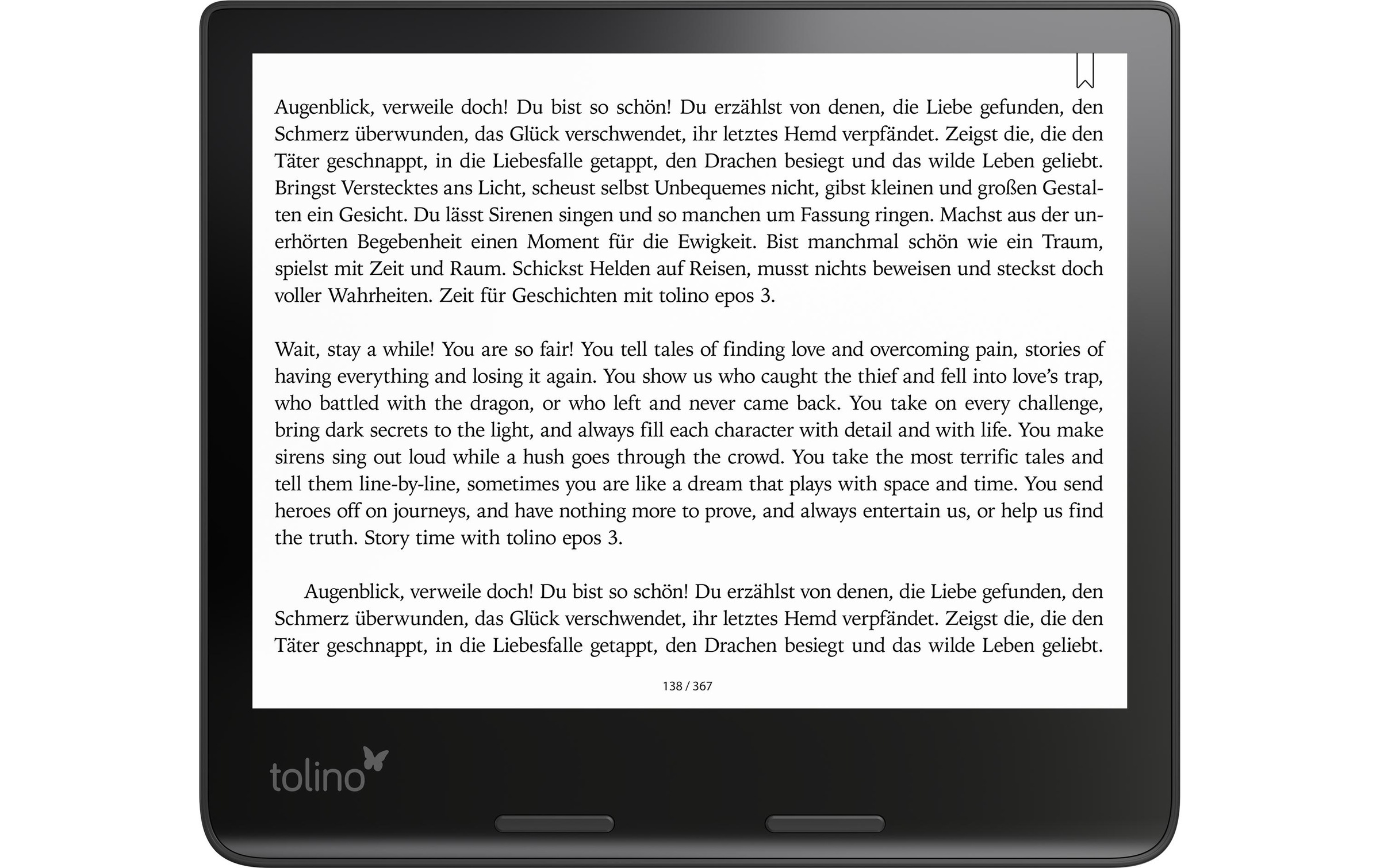 Tolino E-Book »Reader Epos 3«