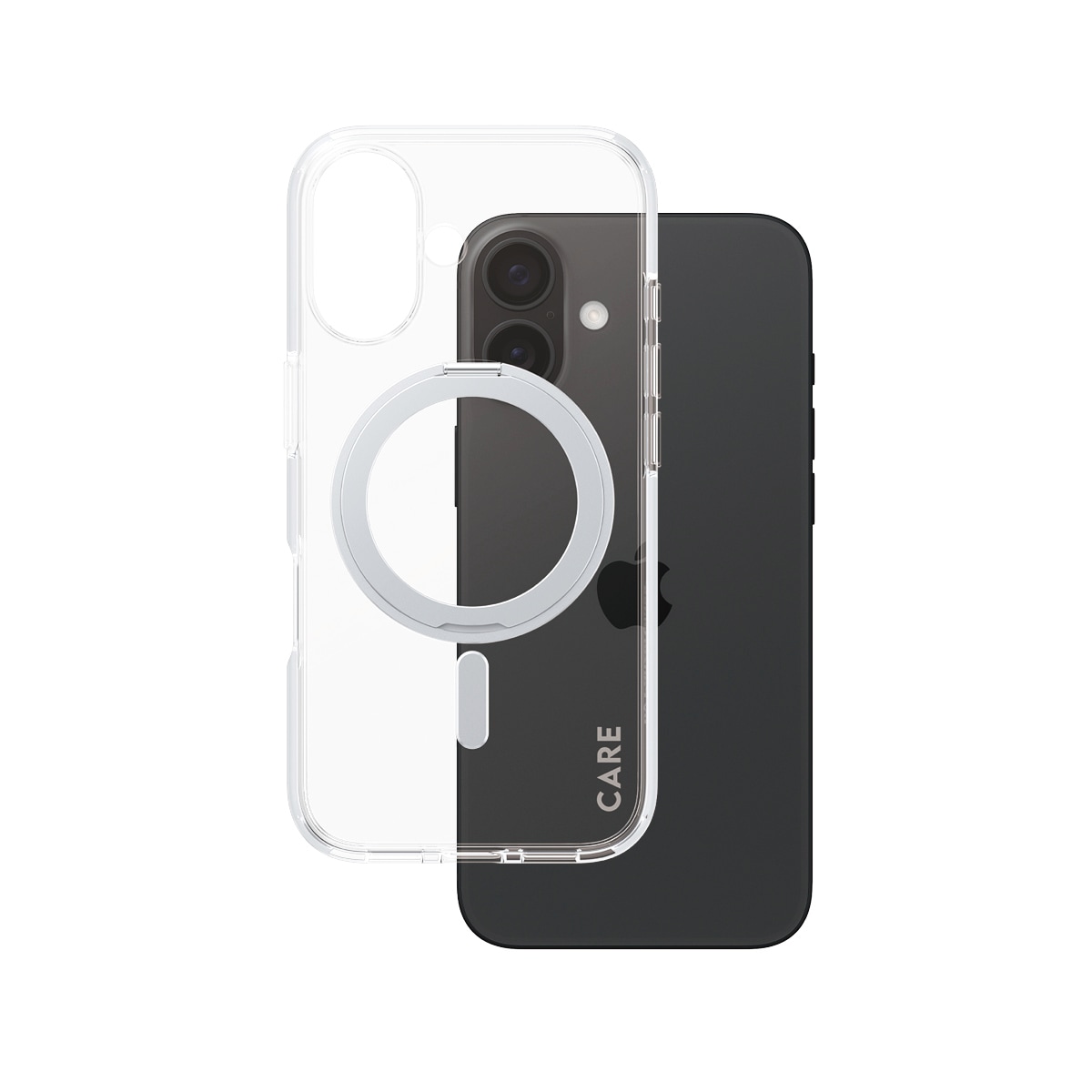 CARE by PanzerGlass Handyhülle »Kickstand Case für Apple iPhone 16«, Backcover, Schutzhülle, Handyschutzhülle, Case, Schutzcase, stossfest