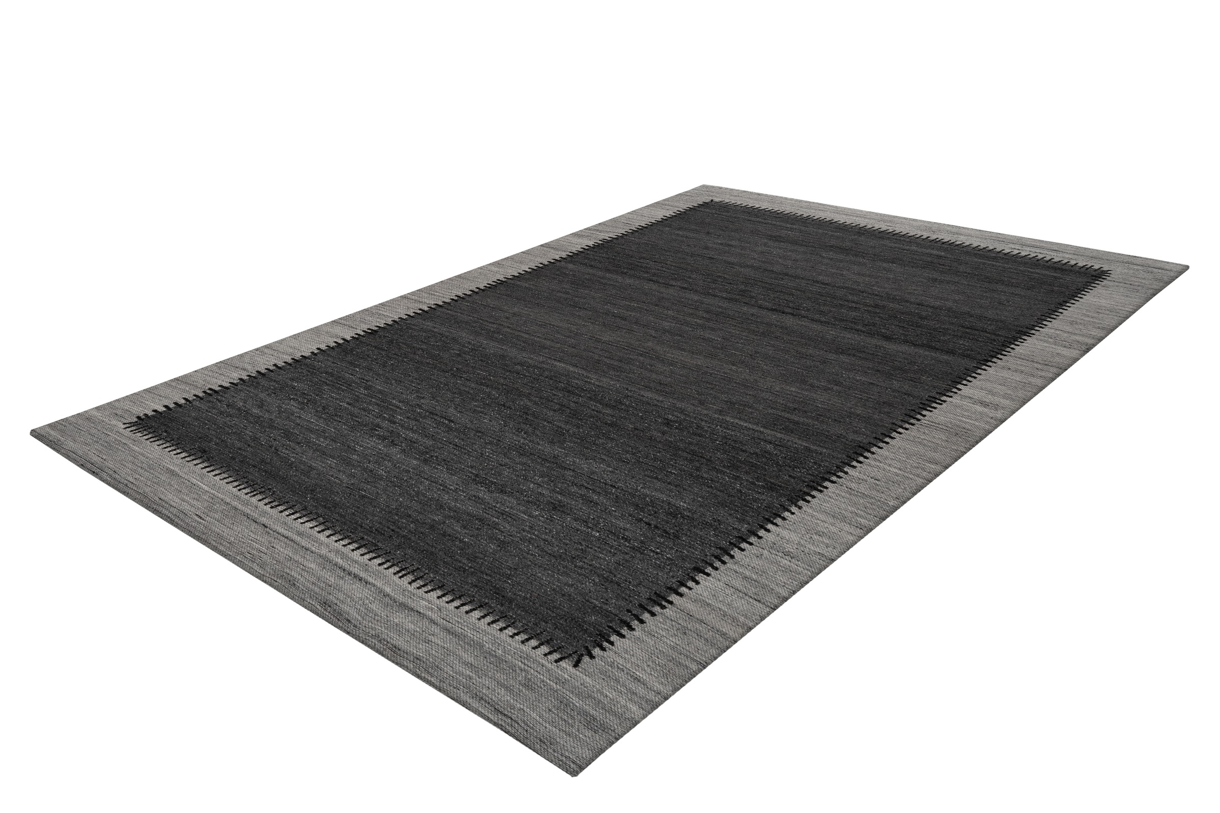 Kayoom Teppich »Phoenix 310«, rechteckig, 6 mm Höhe, Dezenter Jacquard-Teppich, Flachflor, Aus pflegeleichten Materialien