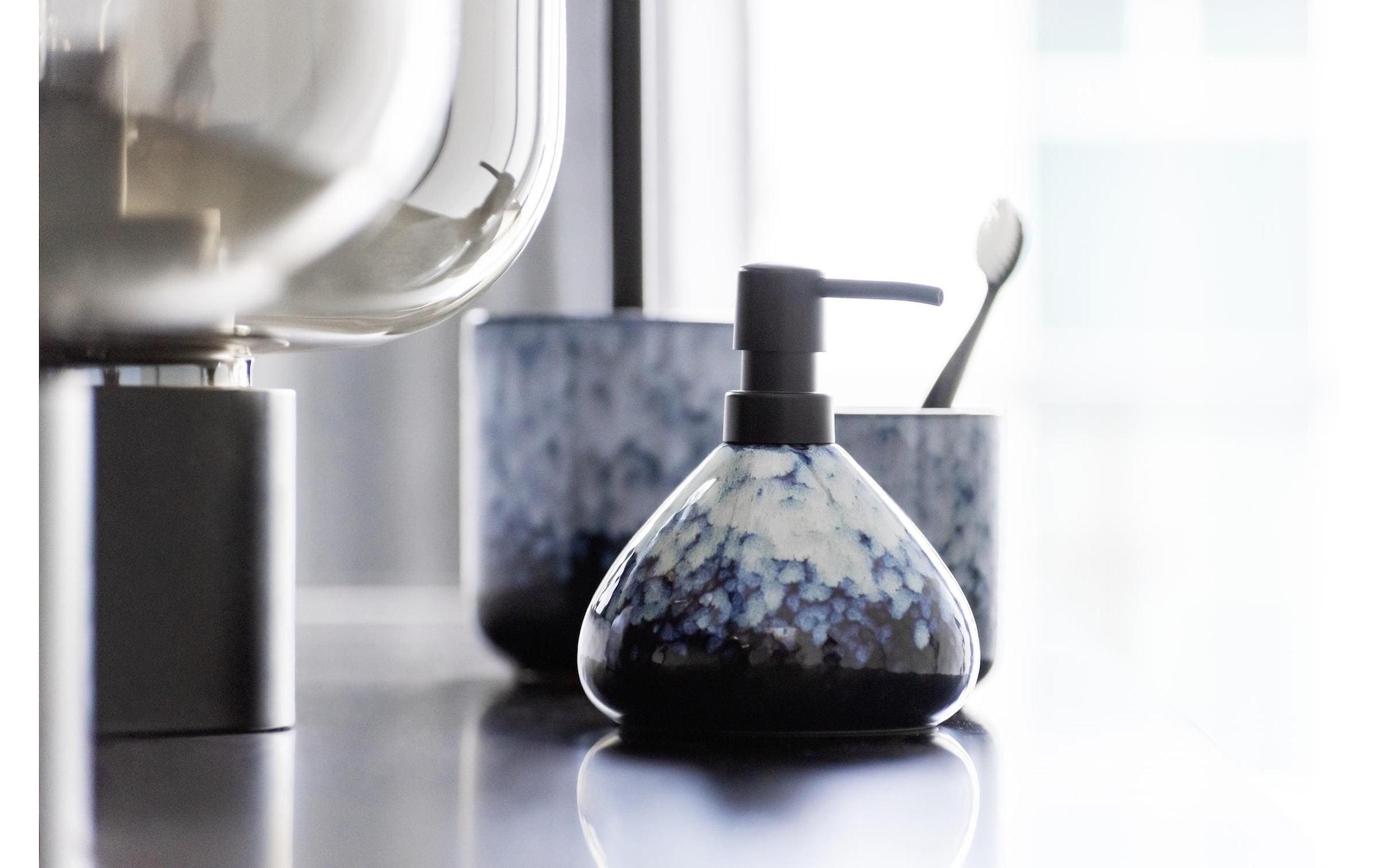 WENKO Seifenspender »Rosali 450 ml Blau«