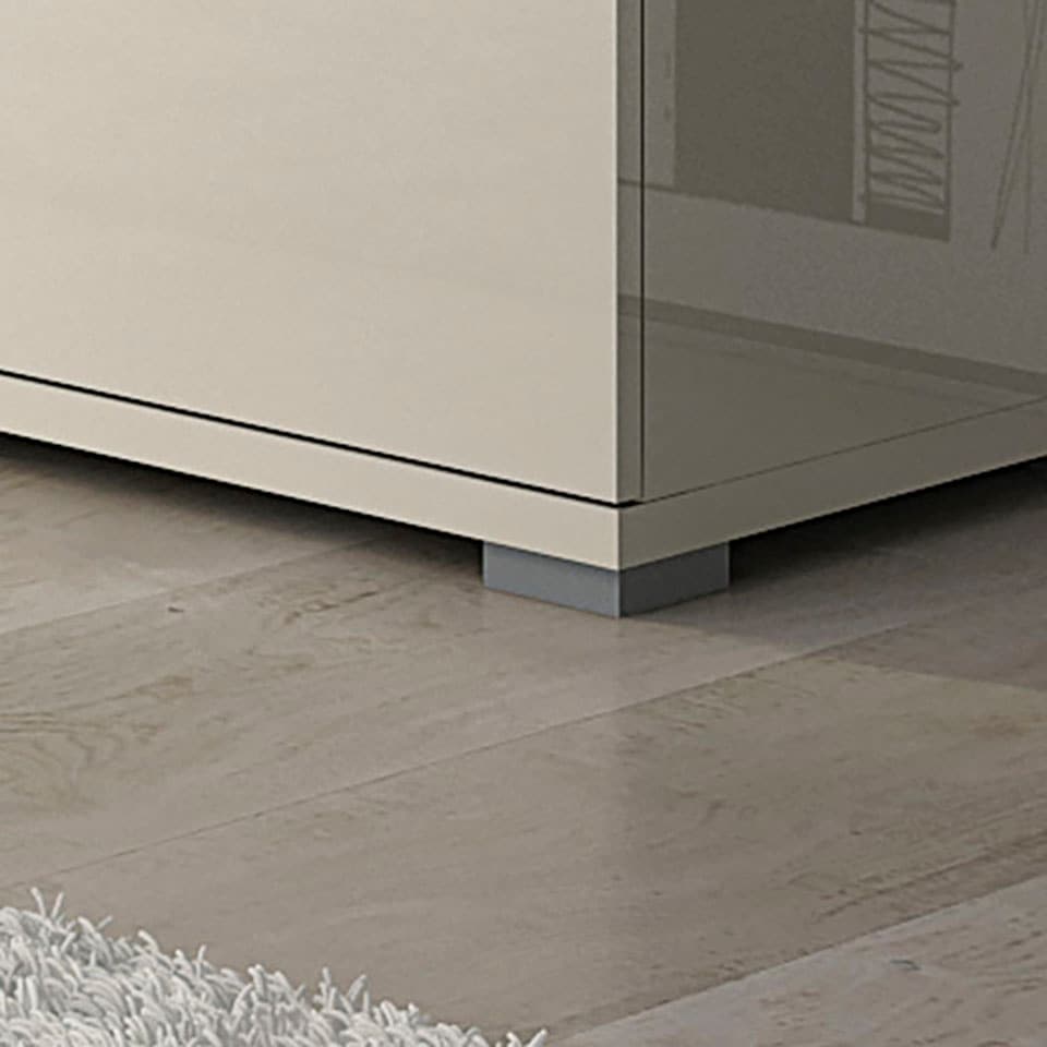 Places of Style Lowboard »Piano TV-Kommode in Breite 165 oder 180 cm mit Soft-Close-Funktion«, Hochglanz UV-lackiert, Br 180 cm mit versch. Tür- und Schubkastenmasse