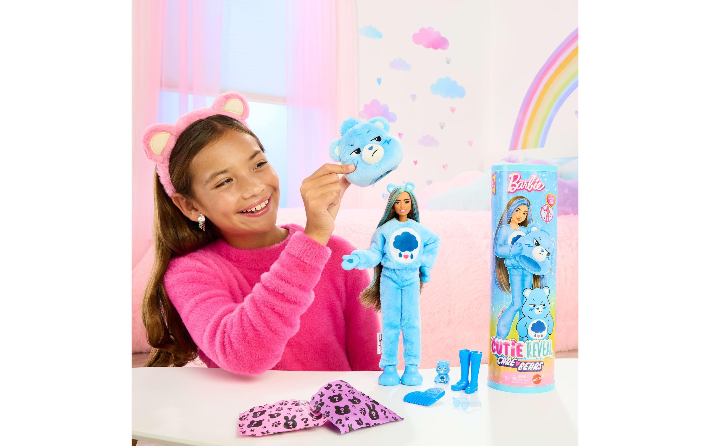 Barbie Anziehpuppe »Cutie Reveal Care Bears 3 - Brummbärchi«