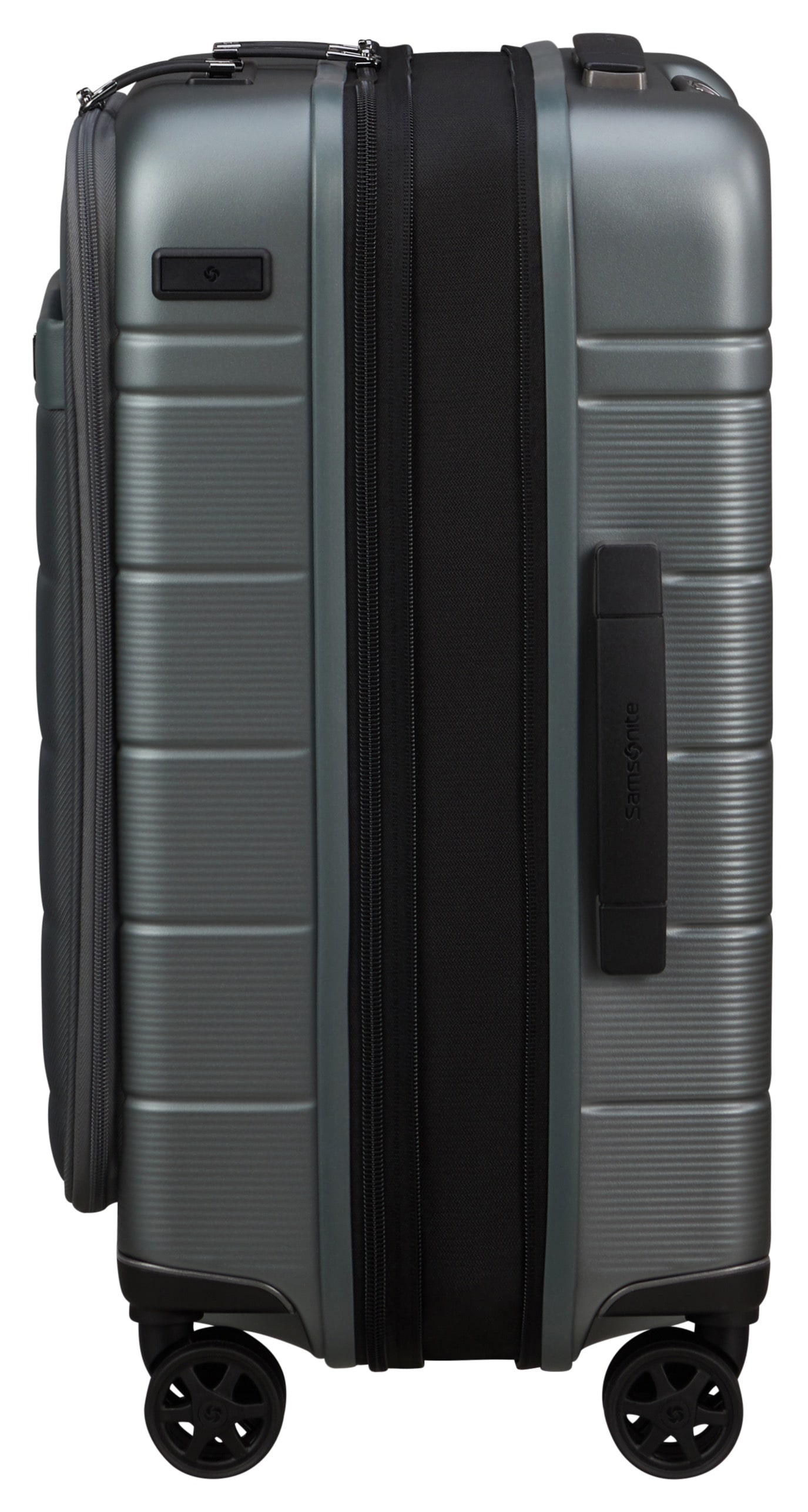Samsonite, Unisex, Hartschalen-Trolley »NEOPOD 55/23 EXP« 41 l 4 Rollen aus Polypropylen, mit praktischem Bodenfach, sage khaki, B/H/T: 40cm x 55cm x 