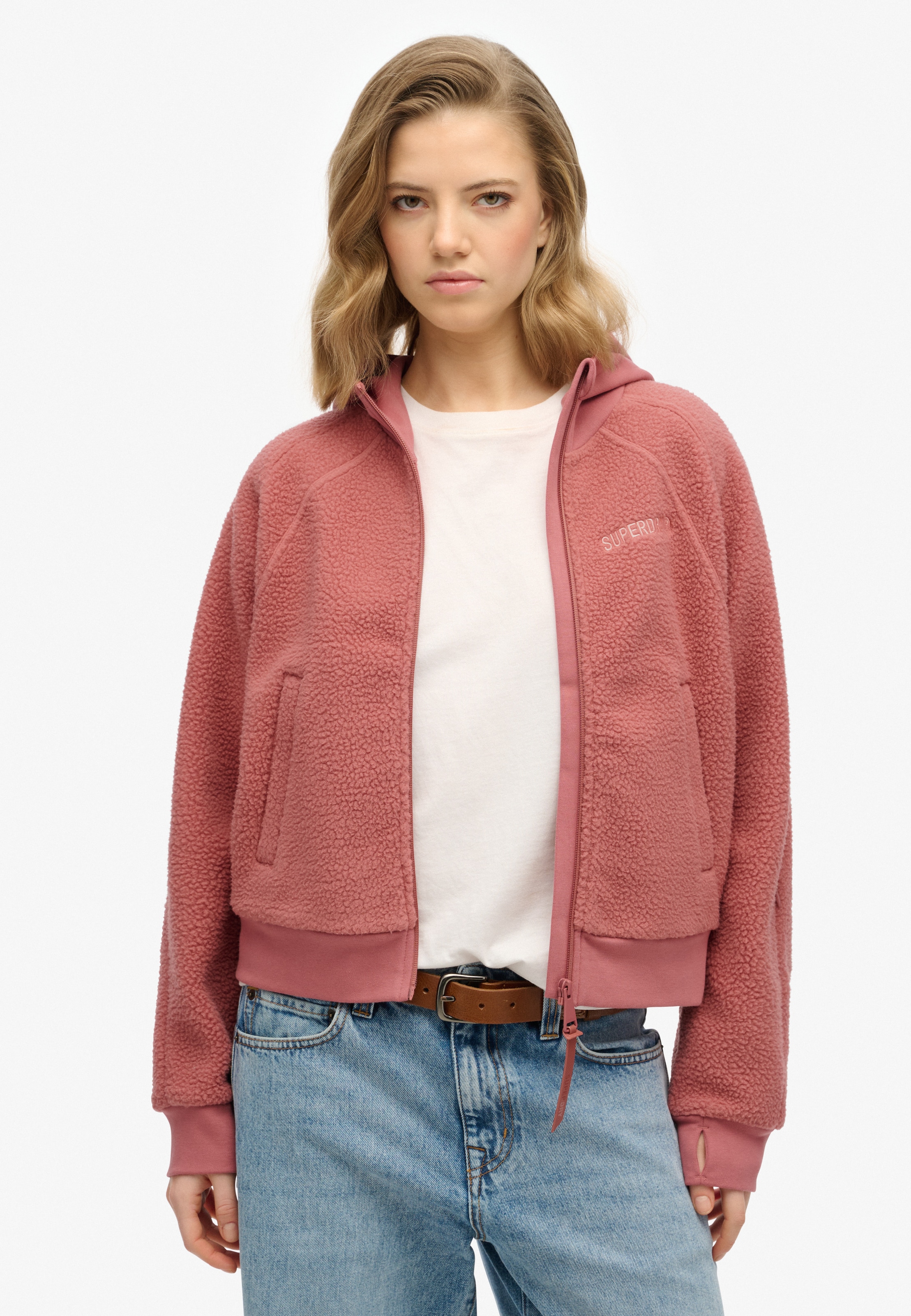Superdry Kapuzensweatjacke »ACTIVE TECH FLEECE FULL ZH« mit tollen Teilungsnähten