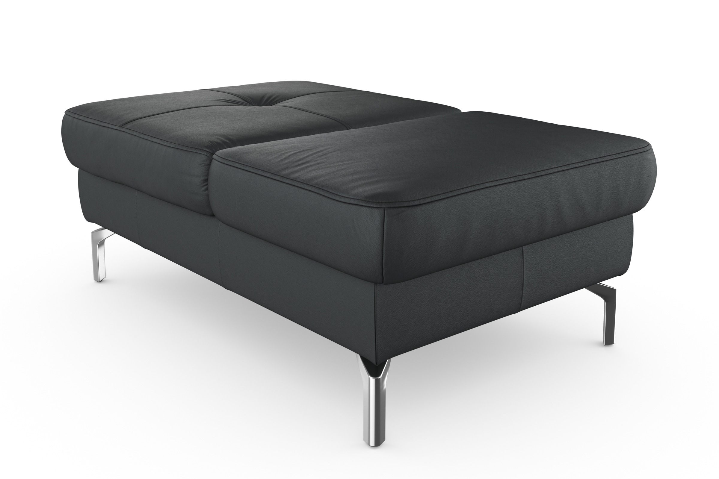 sit&more Hocker »Bendigo«, mit Klappfunktion, Bodenfreiheit 15 cm, wahlweise in 2 Fussfarben