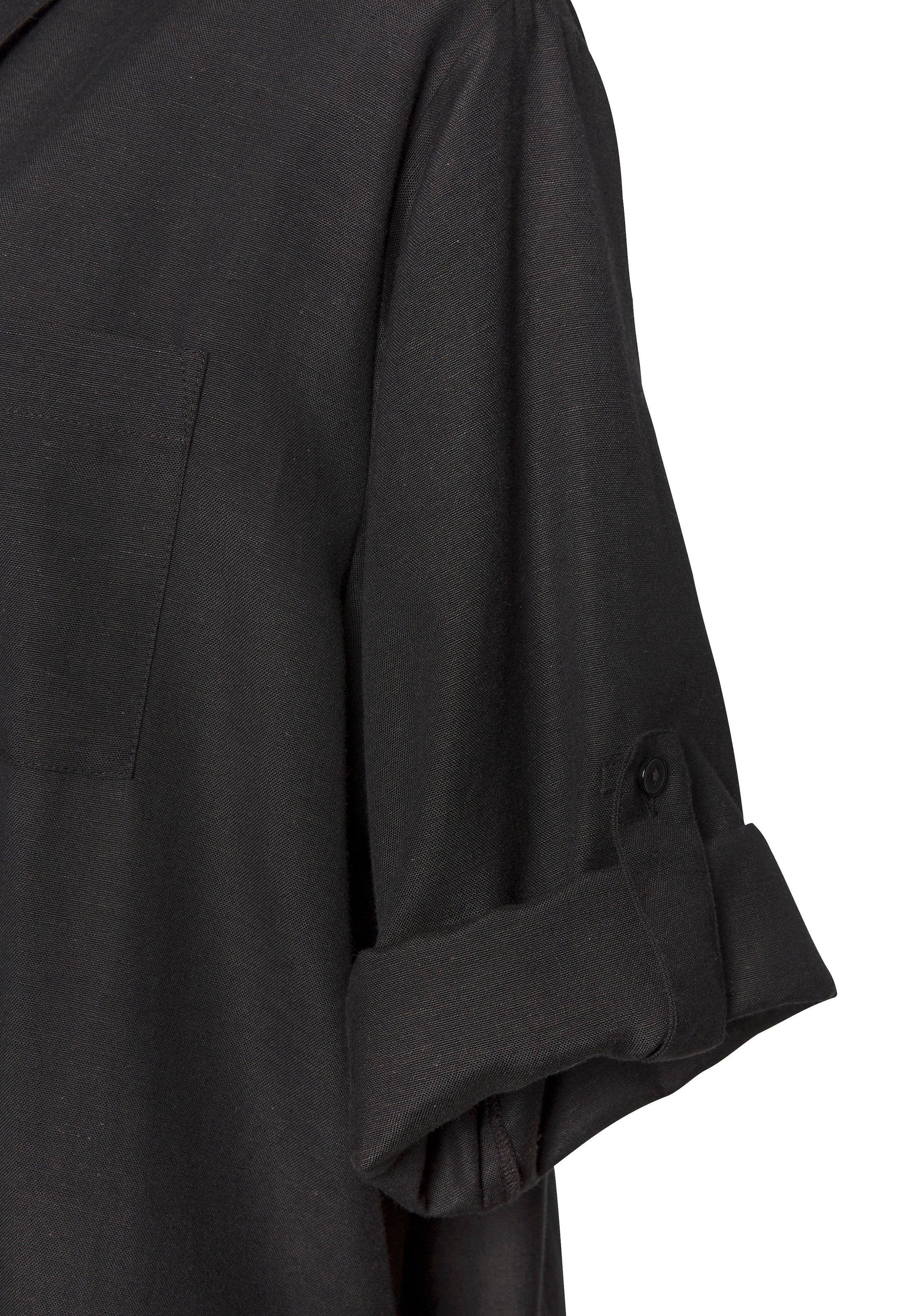 LASCANA Longbluse, aus leichter Webware mit Leinenanteil, luftiges Blusenkleid