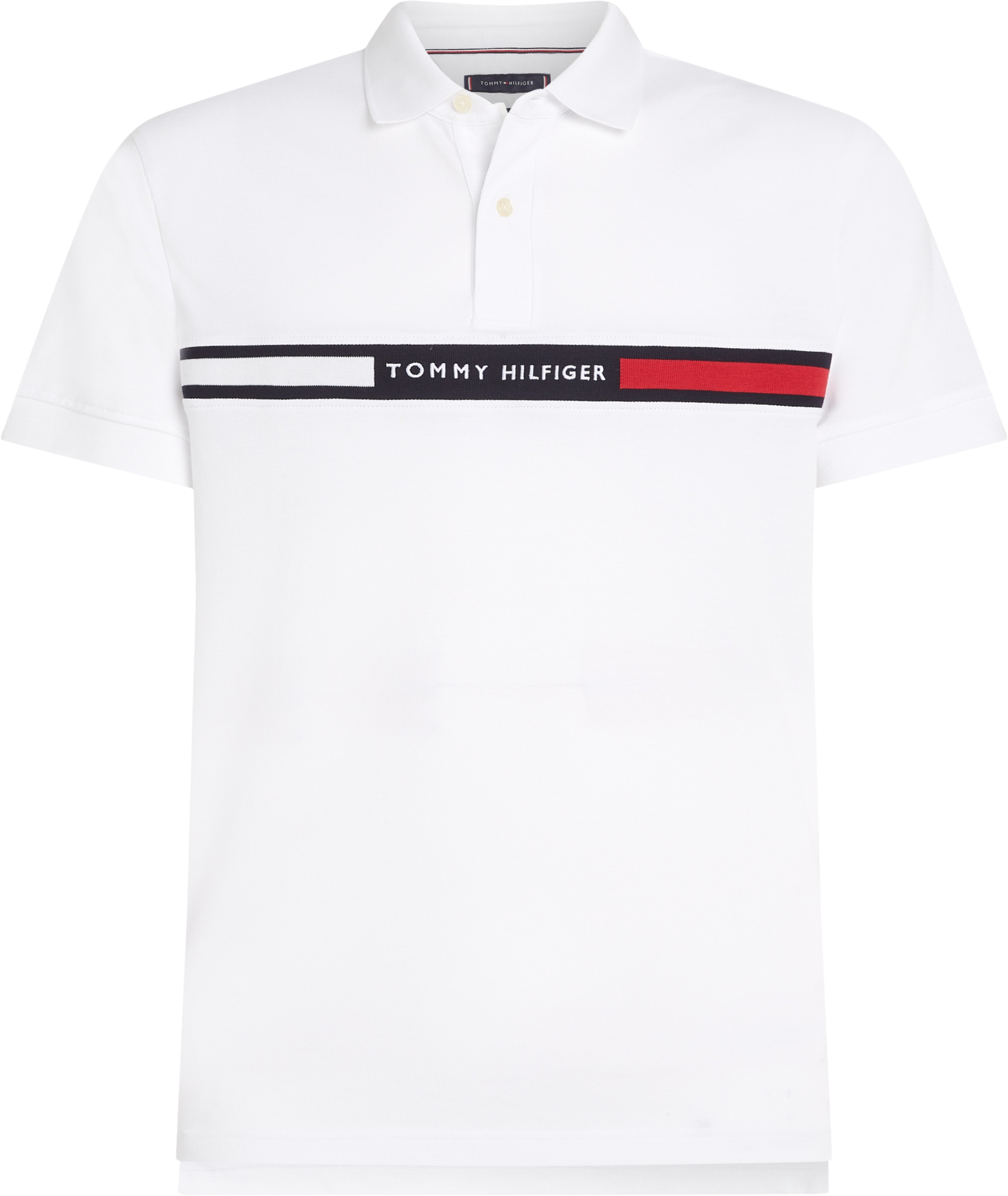Tommy Hilfiger Big & Tall Poloshirt »BT-HILFIGER CHEST INSERT REG -B«, in Grossen Grössen, Logostickerei