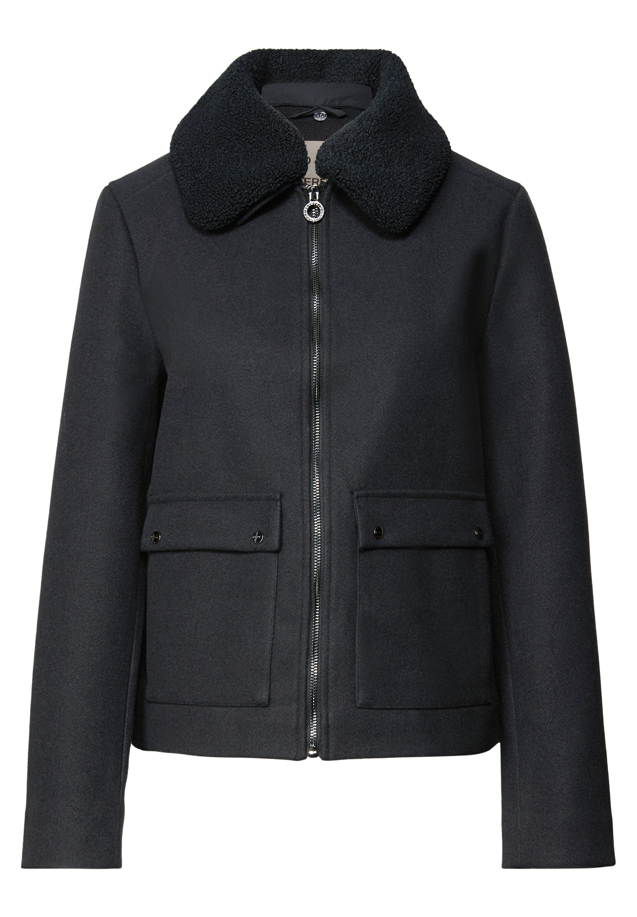 STREET ONE Kurzjacke, ohne Kapuze, Abnehmbarer Kragenbesatz