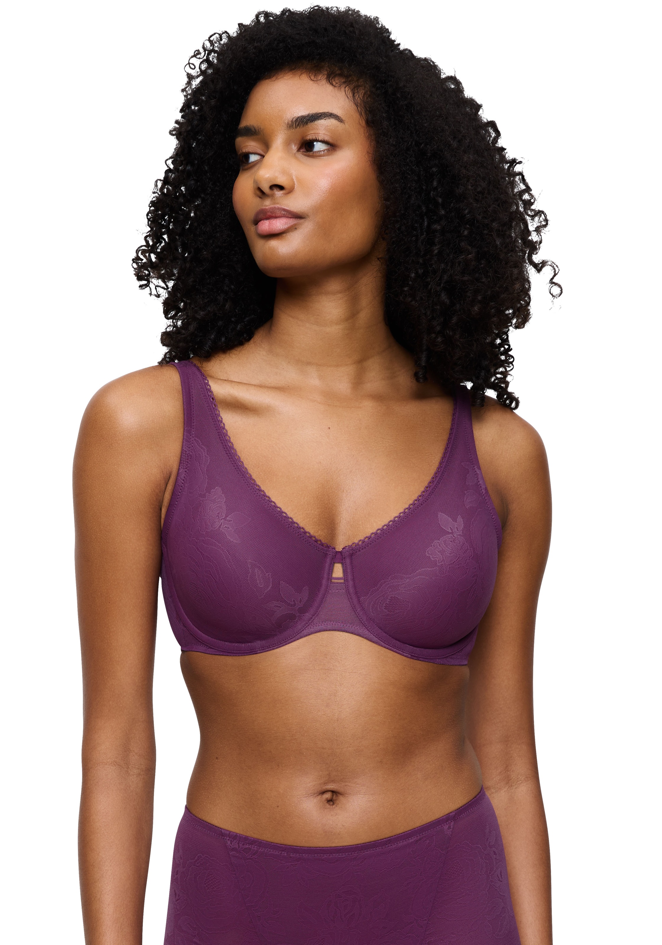 Triumph Minimizer-BH »Wild Rose Sensation« verkleinert die Brust optisch um eine Cup-Grösse