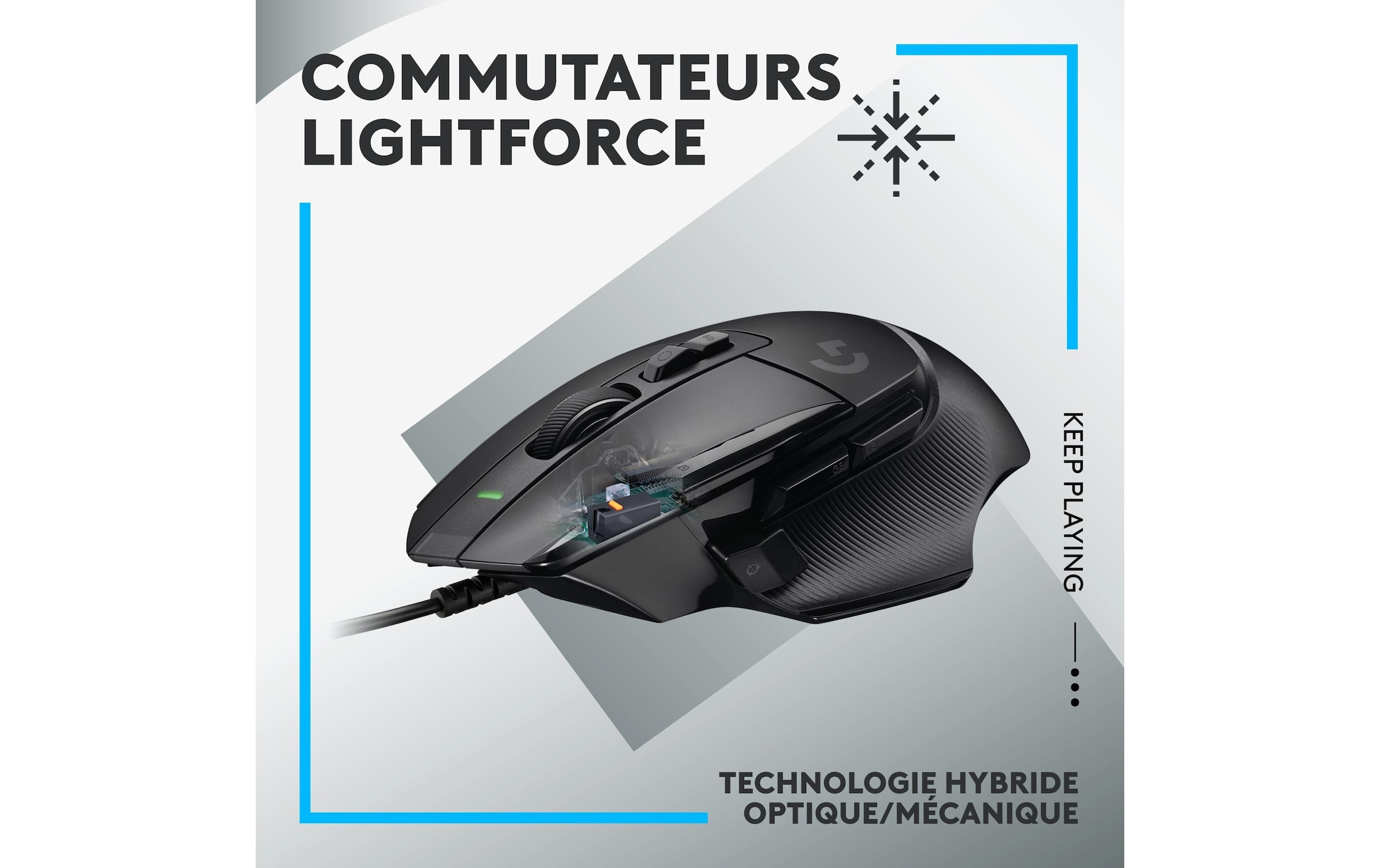 Logitech Gaming-Maus »G502 X Schwarz«, kabelgebunden