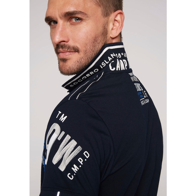 CAMP DAVID Poloshirt, mit kleinem Druck auf dem oberen Rücken online kaufen  | Jelmoli-Versand