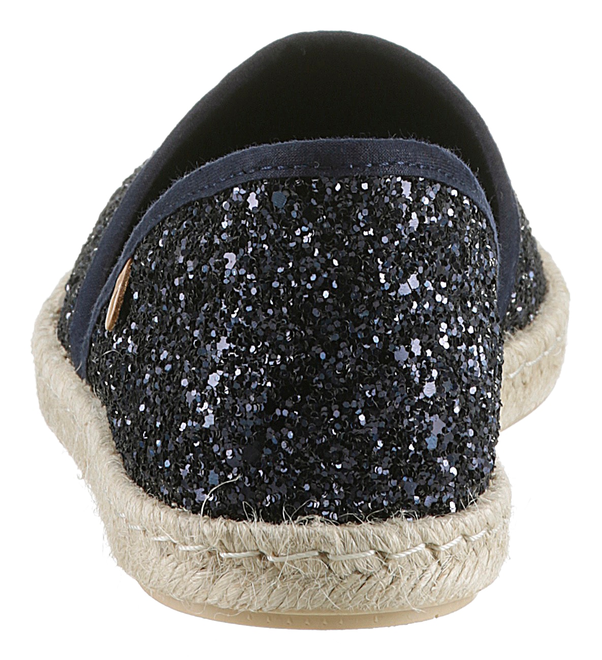 VERBENAS Espadrille »CARMEN GLITTER«, Slipper, Sommerschuh, Strandschuh mit Glitzer