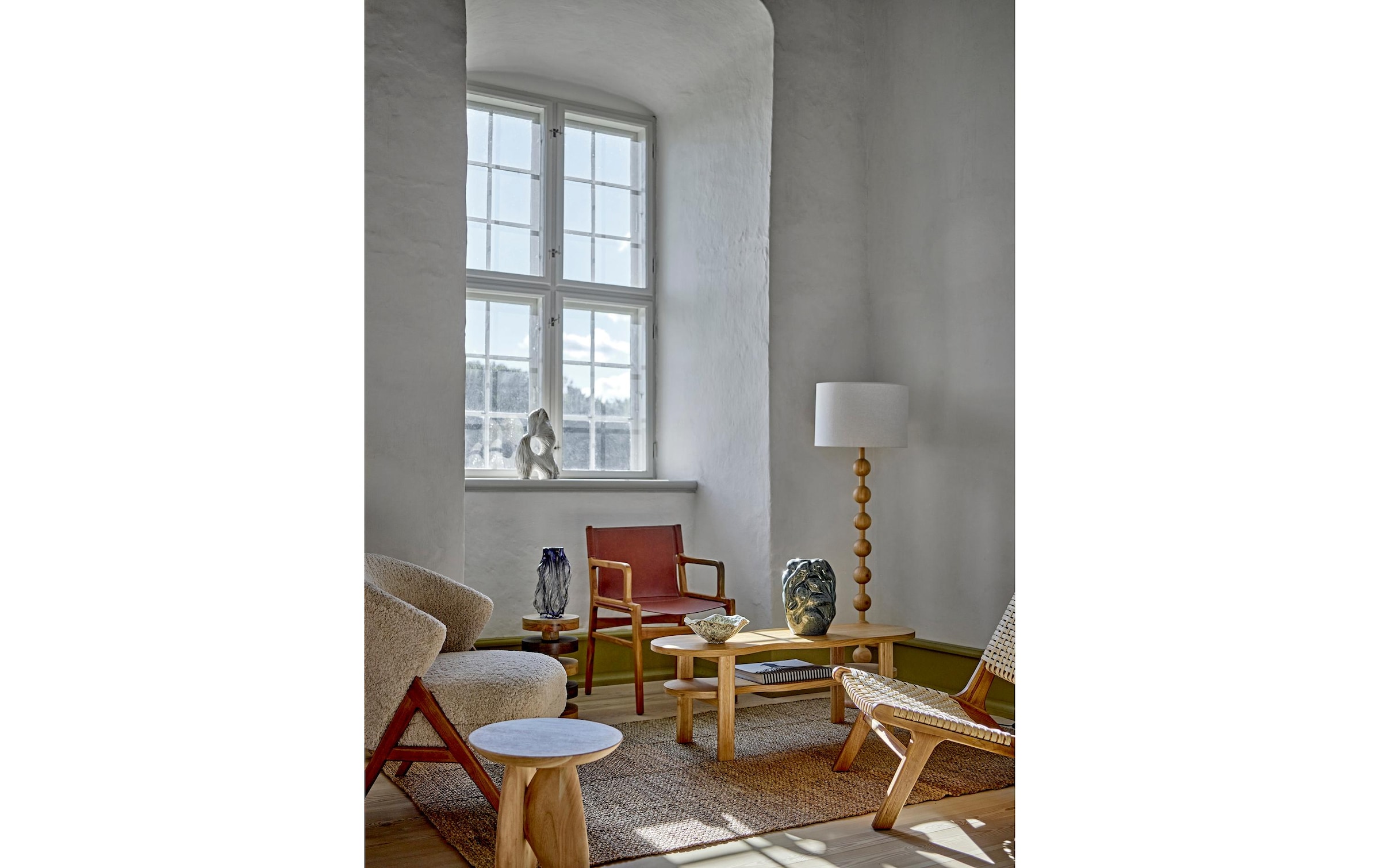 Bloomingville Sessel »Camino Holz/Textil«