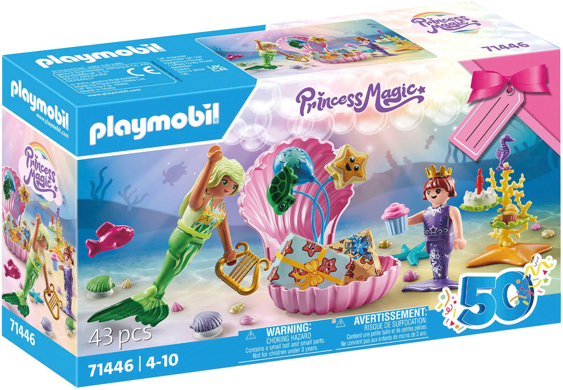 Playmobil® Konstruktions-Spielset »Meerjungfrauen-Geburtstagsparty (71446), Princess Magic«, (43...