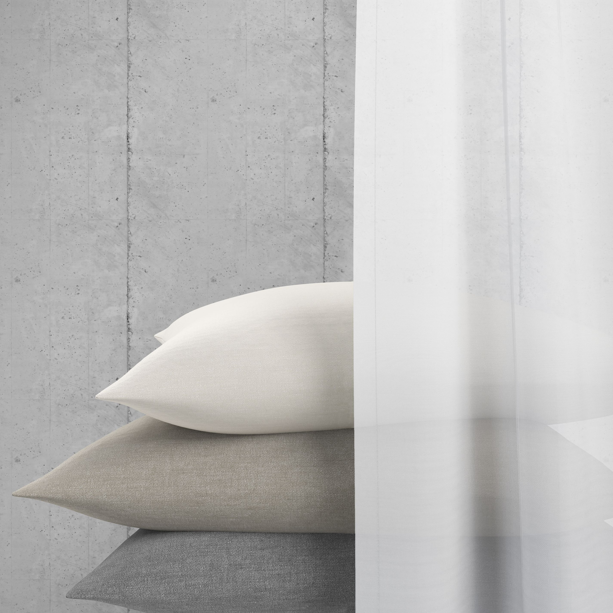 Neutex for you! Vorhang »Kiss«, (1 St.), Schal mit verdeckten Schlaufen, Breite 142 cm, nach Mass