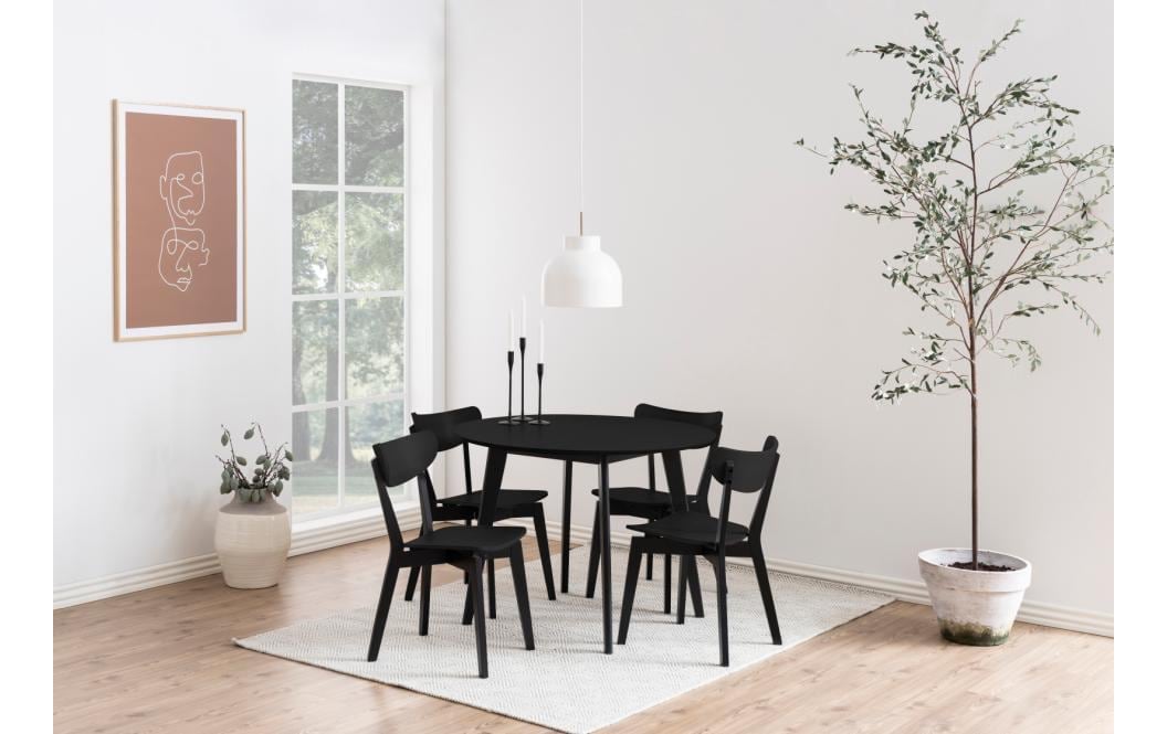 AC Design Beistelltisch »Roxby Ø 105 x 76 cm Schwarz«