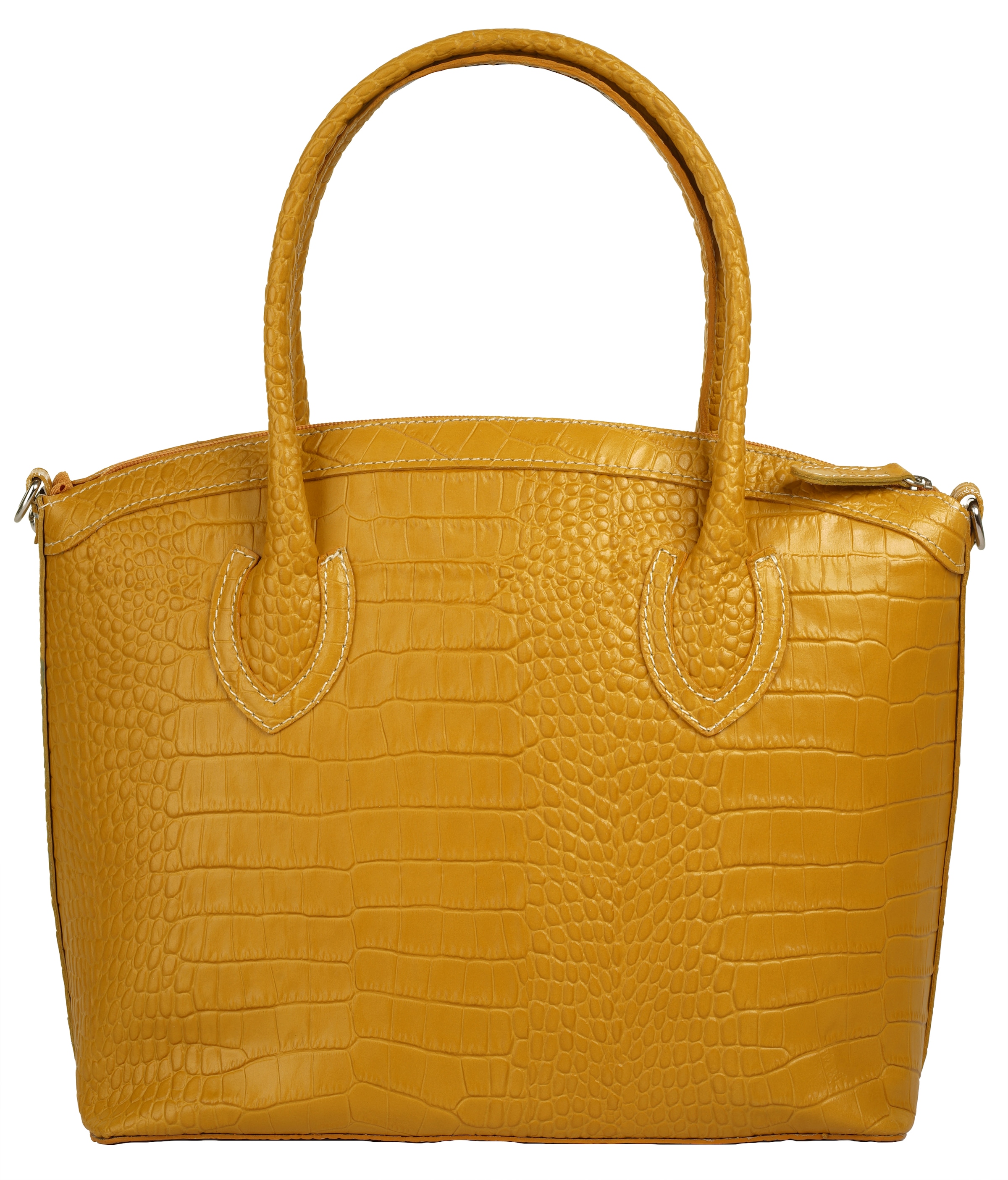 Henkeltasche, echt Leder, Made in Italy