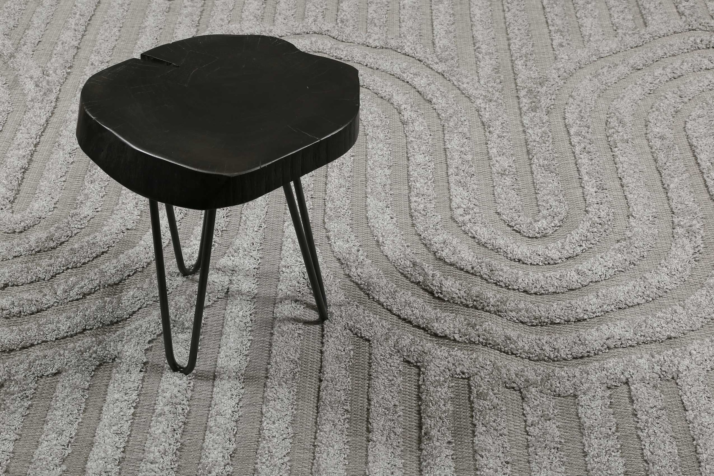 Esprit Teppich »Miles, In -und Outdoor geeignet«, rechteckig, Hoch-Tief-Effekt, grafisches Design, uni, modern, Aussenbereich