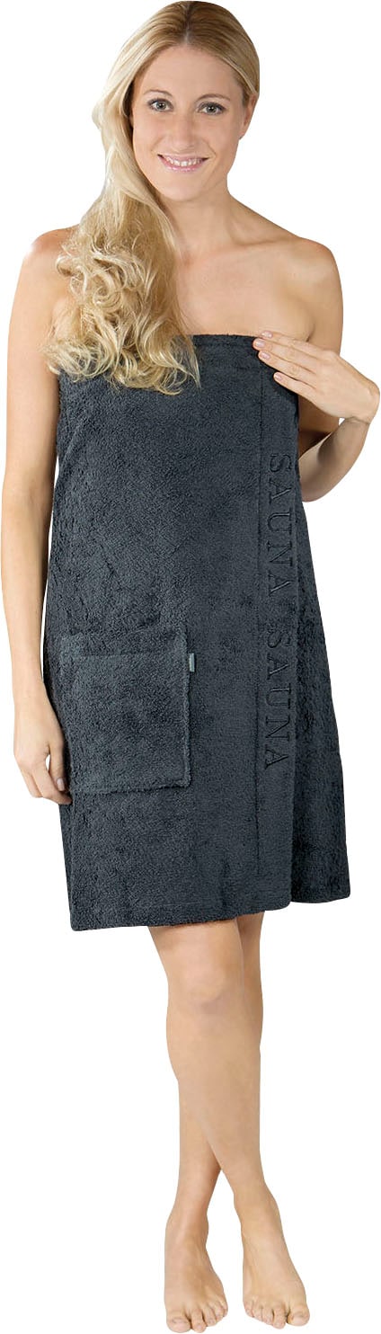 Wewo fashion Kilt »9534«, (1 St.), Saunakilt für Damen, mit Klettverschluss  & Stickerei Sauna online kaufen bei Jelmoli-Versand Schweiz