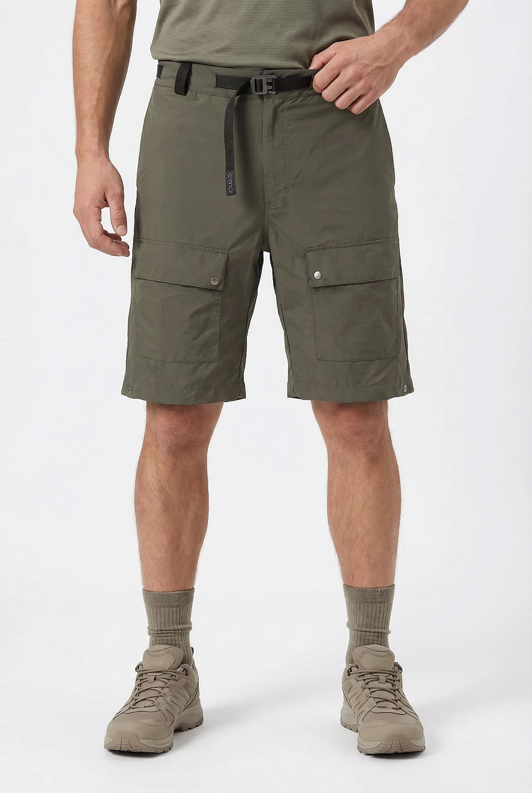 Cmp Herren Olive Cargobermudas Sportlicher Stil, Für Sportmode Und Outdoormode, Als Cargobermudas