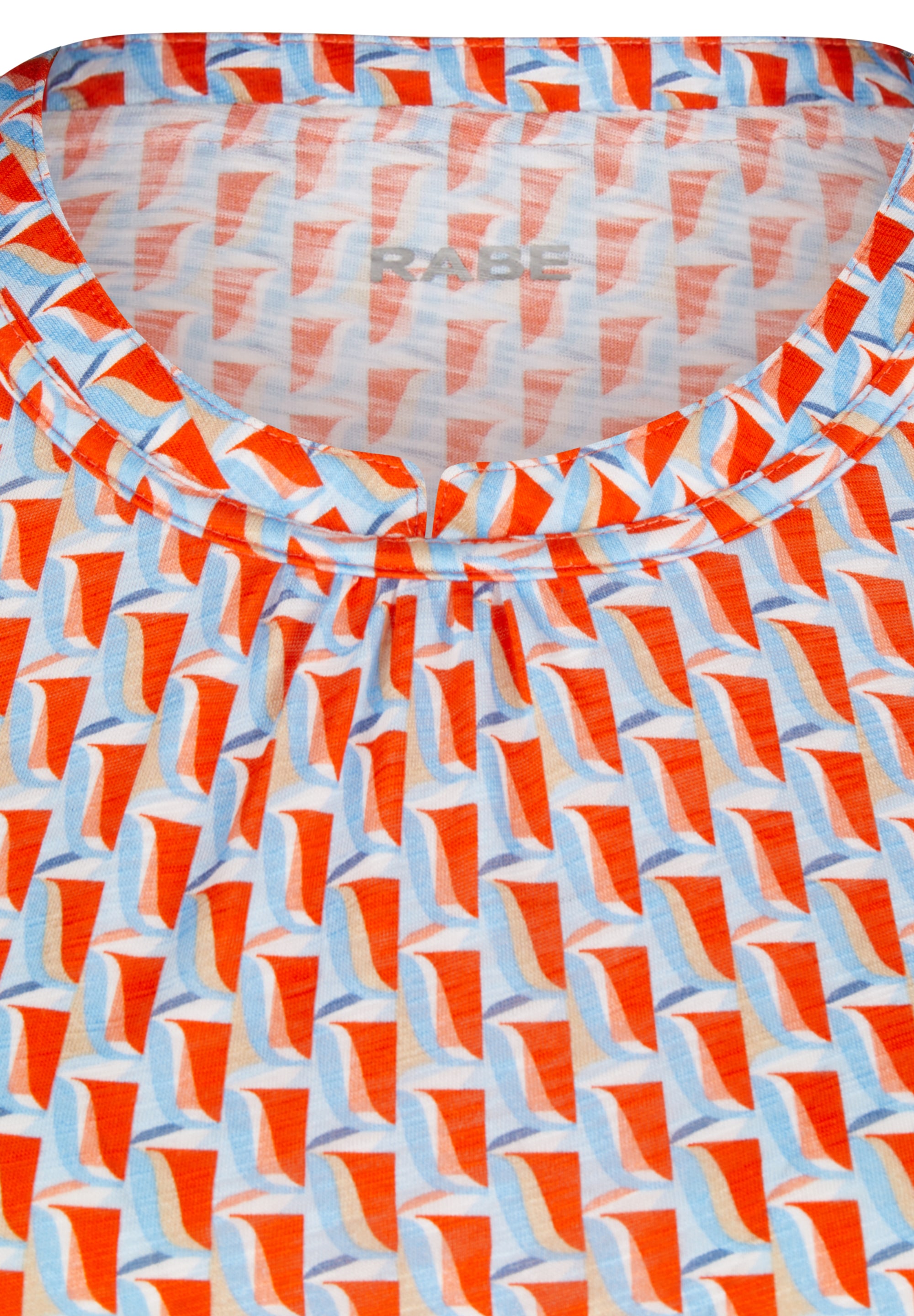 Rabe Rundhalsshirt, mit grafischem Muster
