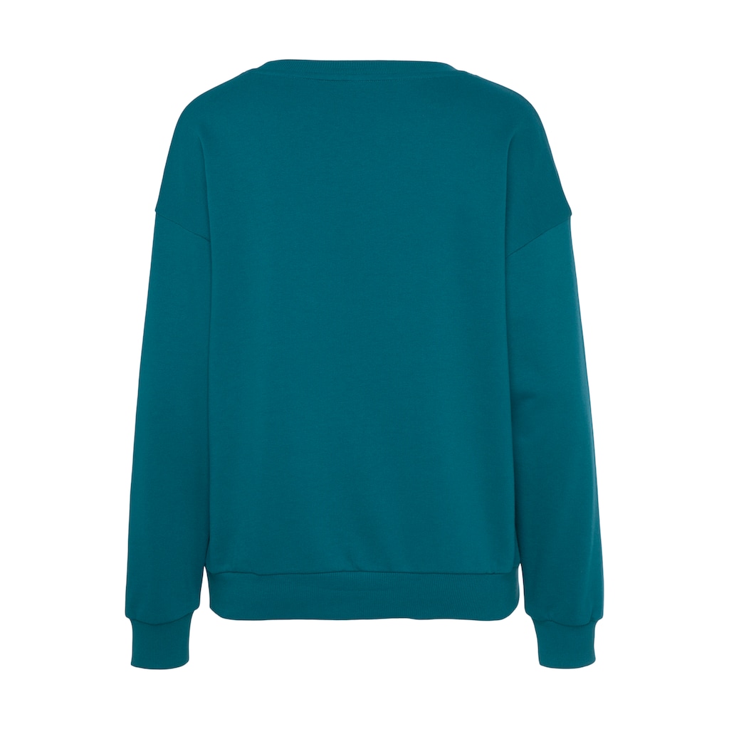 Vivance Sweater »-Pullover«, mit schönem Frontprint, Loungewear