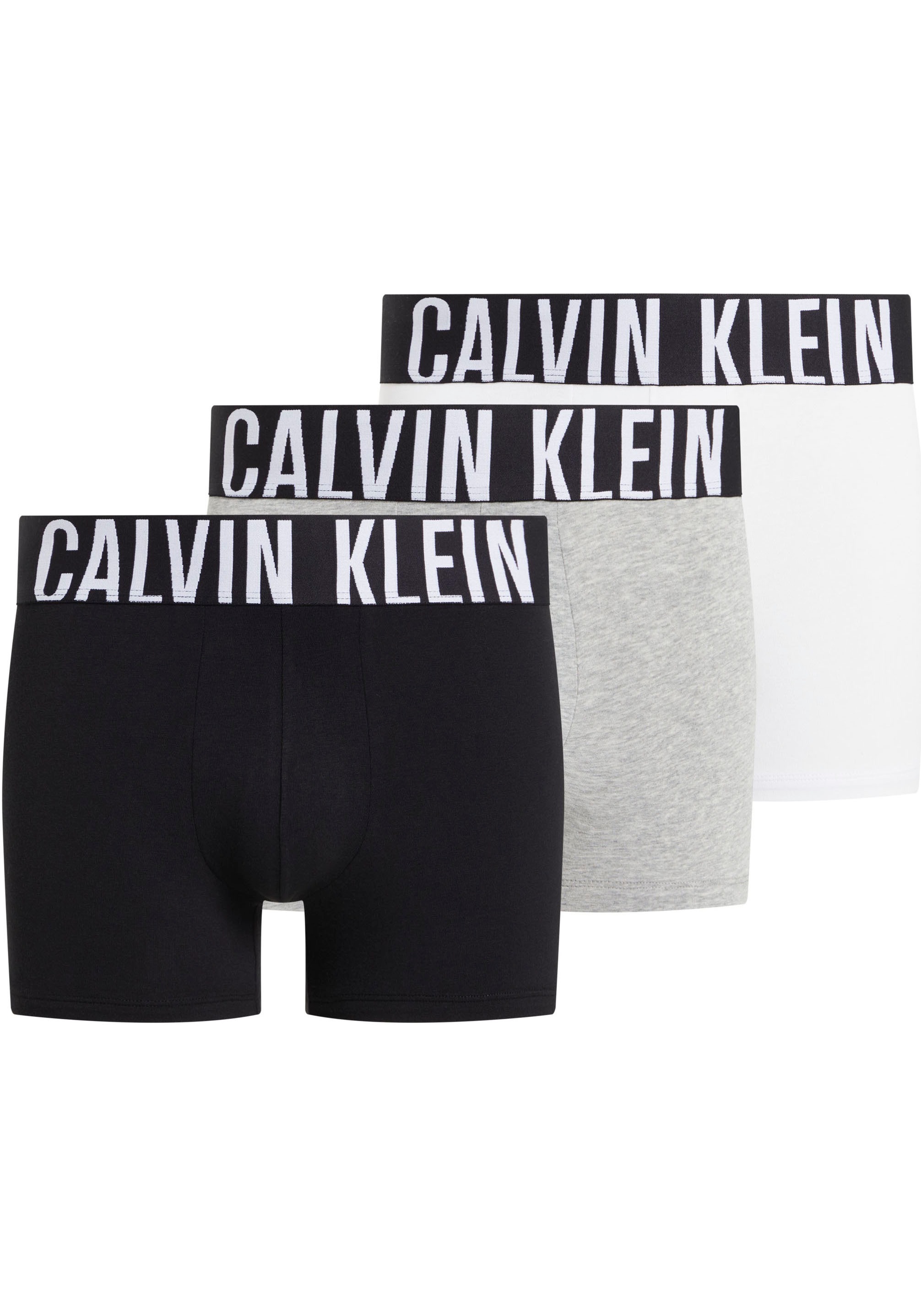 Calvin Klein Underwear Trunk »TRUNK 3PK« Packung, 3er, 3 Stk. mit Logo-Elastikbund