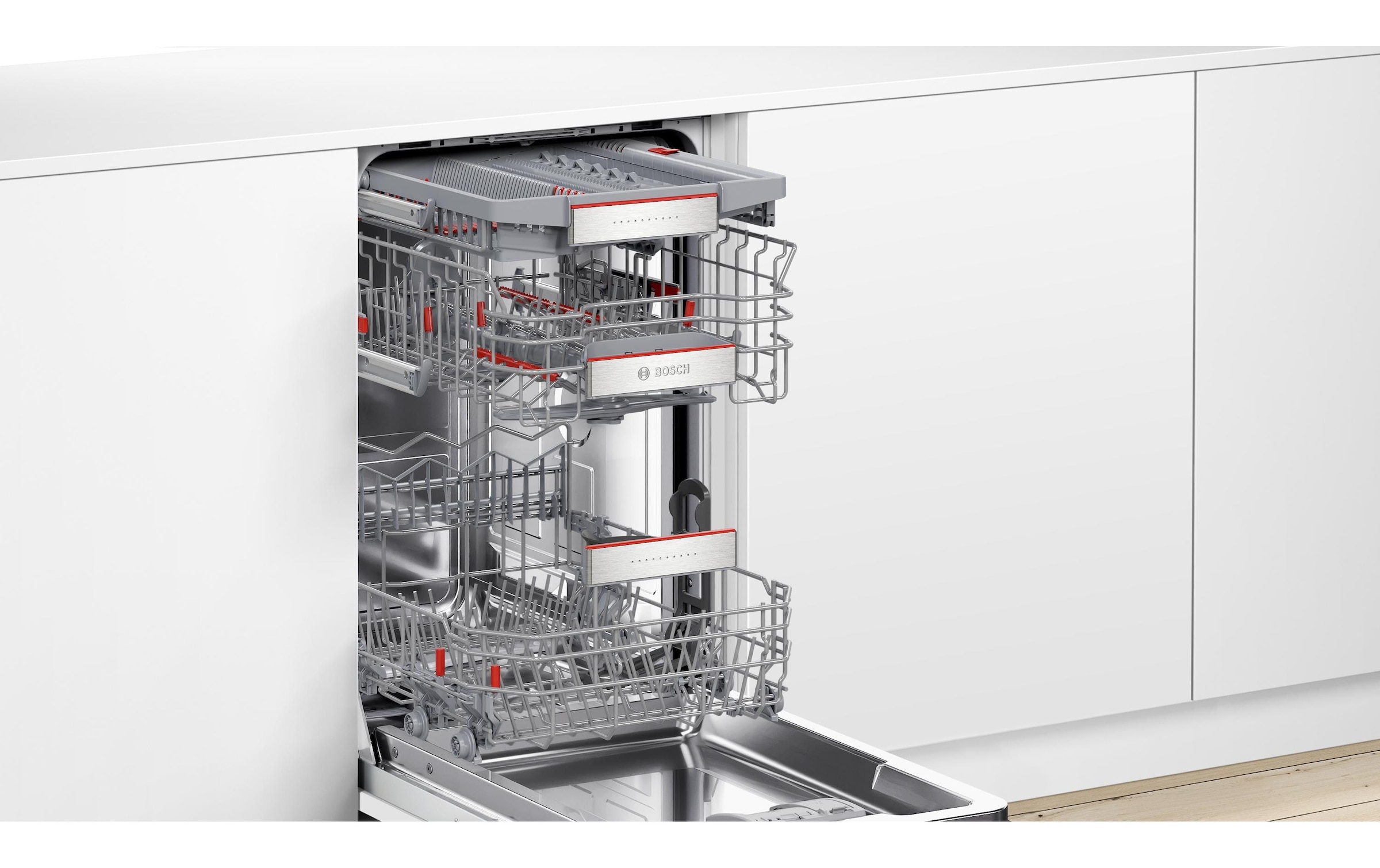BOSCH teilintegrierbarer Geschirrspüler »SPV6EMX0«, 10 Massgedecke