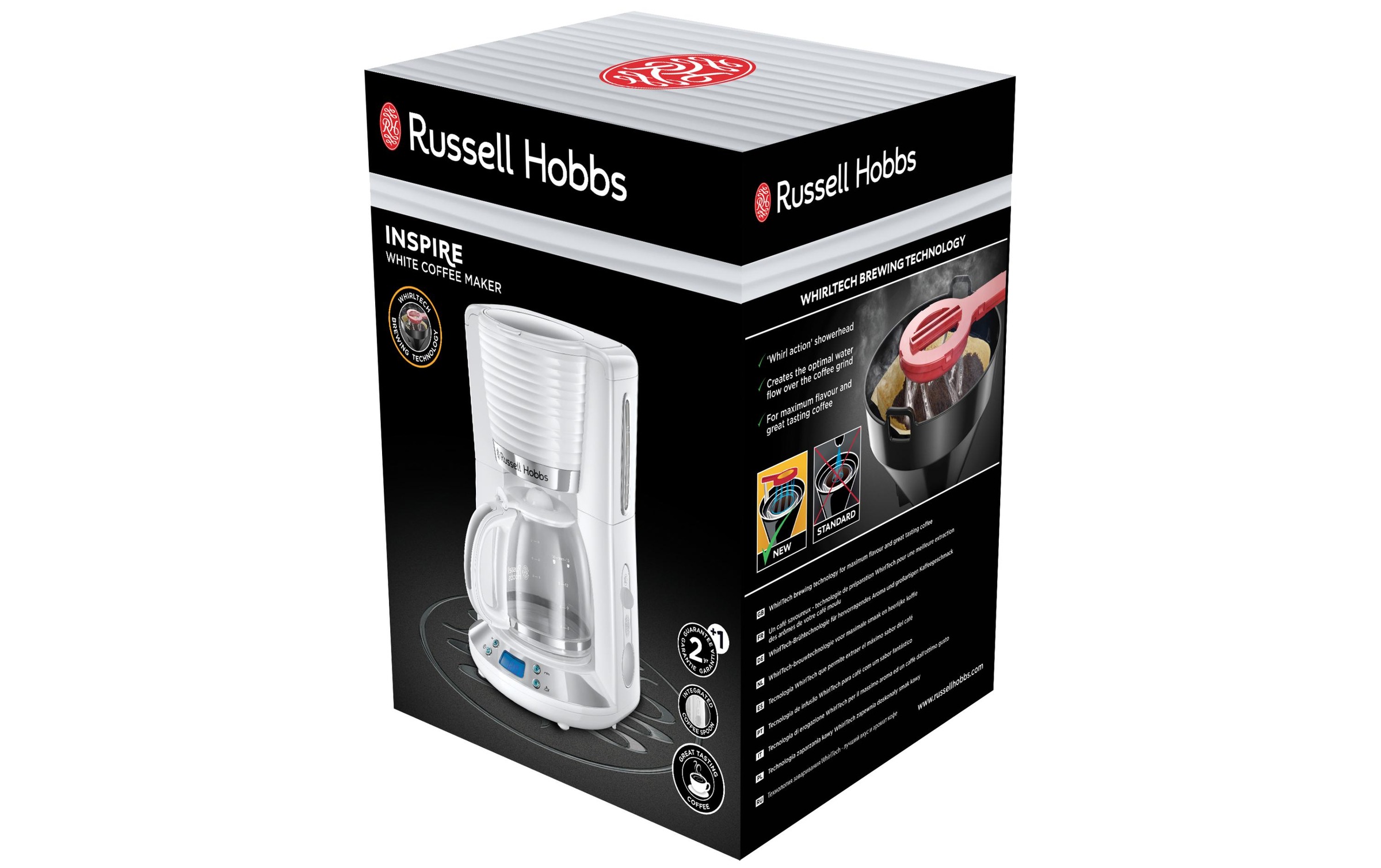 RUSSELL HOBBS Filterkaffeemaschine »Inspire 24390-56«, 1,25 l Kaffeekanne