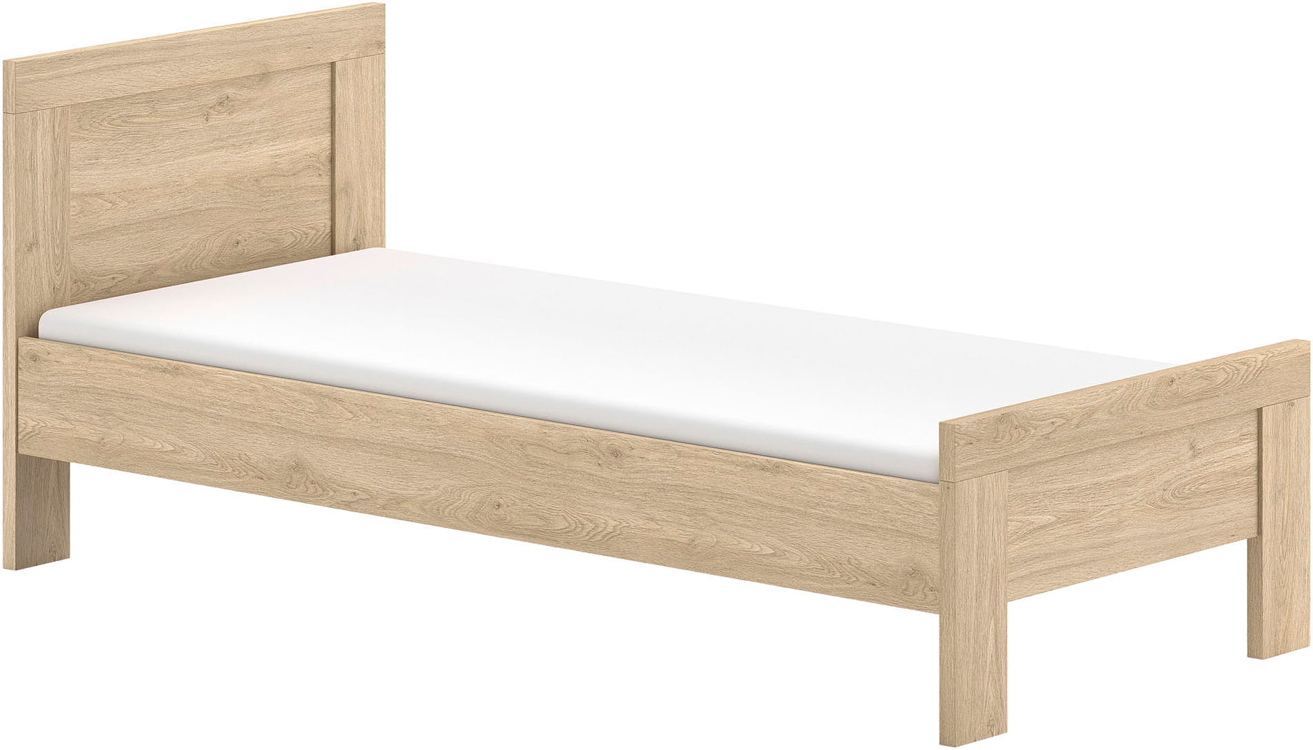 Vipack Einzelbett "SAM auf Rollen, einfach bedienbar, bietet zusätzlich Stauraum" (B/H/T ca. 198,5x18,5x93,6 cm) auch als Zusatzbett nutzbar, Innenmass für Matratze B:190xH:12xT:90cm, Bodenplatte geschlossen
