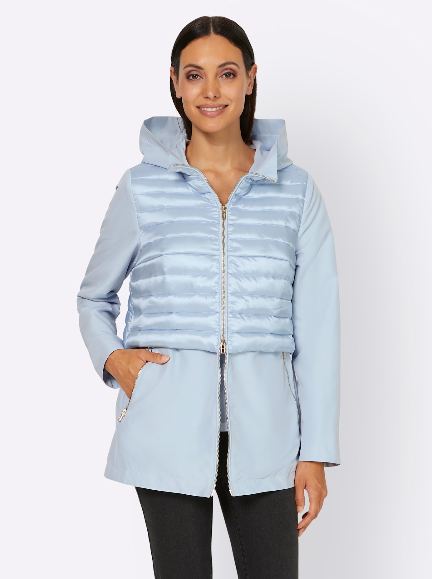 heine Steppjacke, mit Kapuze