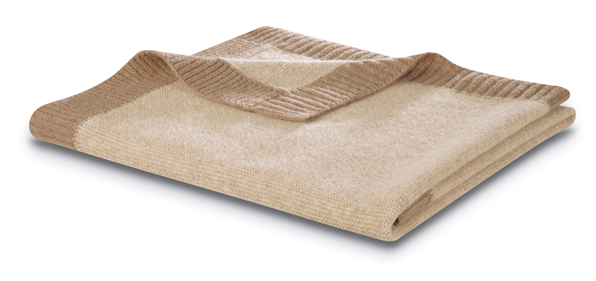 Biederlack Babydecke »Babydecke Wool Knit«, 75 x 100, mit kontrastfarbigem Patentrand