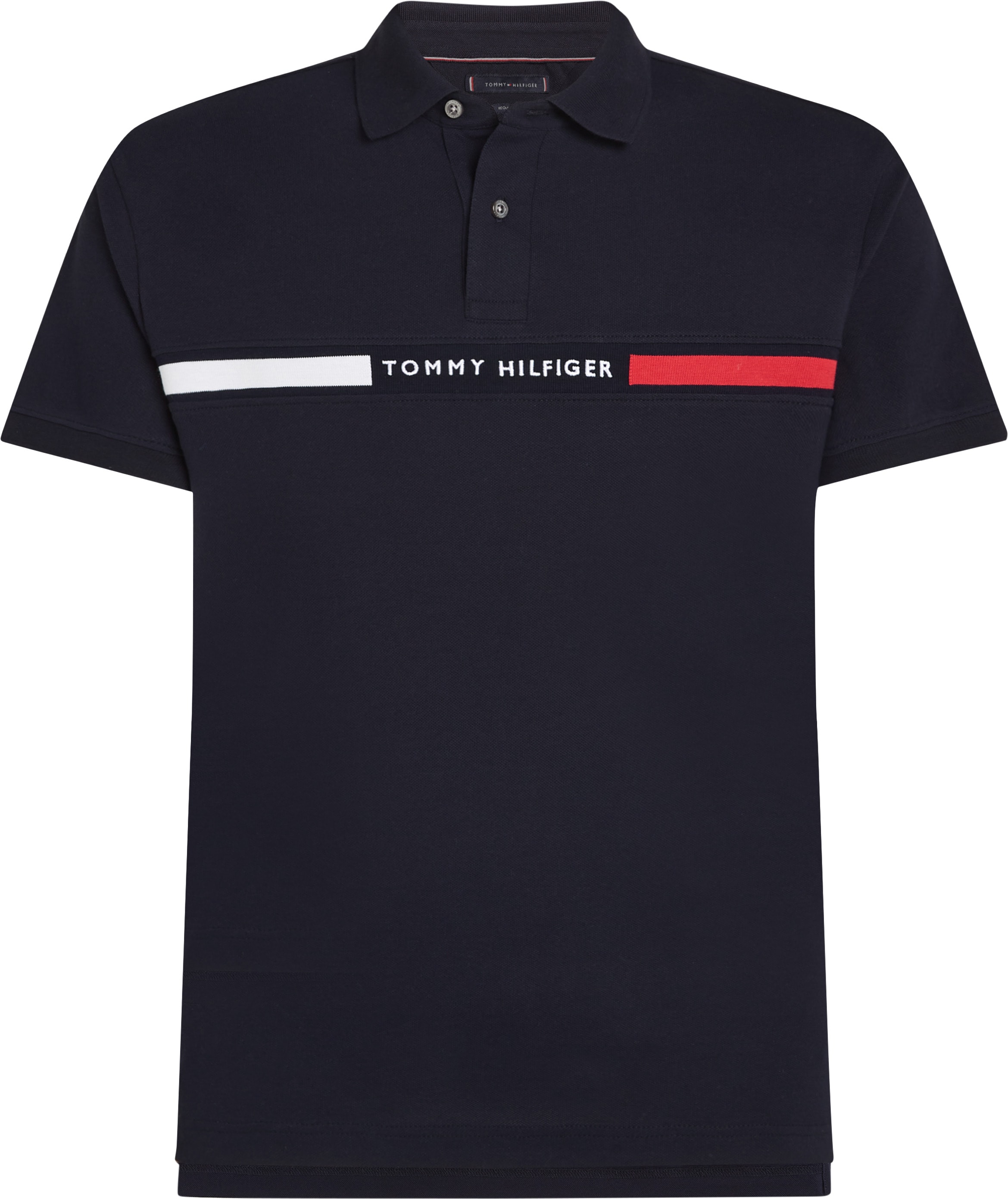 Tommy Hilfiger Big & Tall Poloshirt »BT-HILFIGER CHEST INSERT REG -B«, in Grossen Grössen, Logostickerei