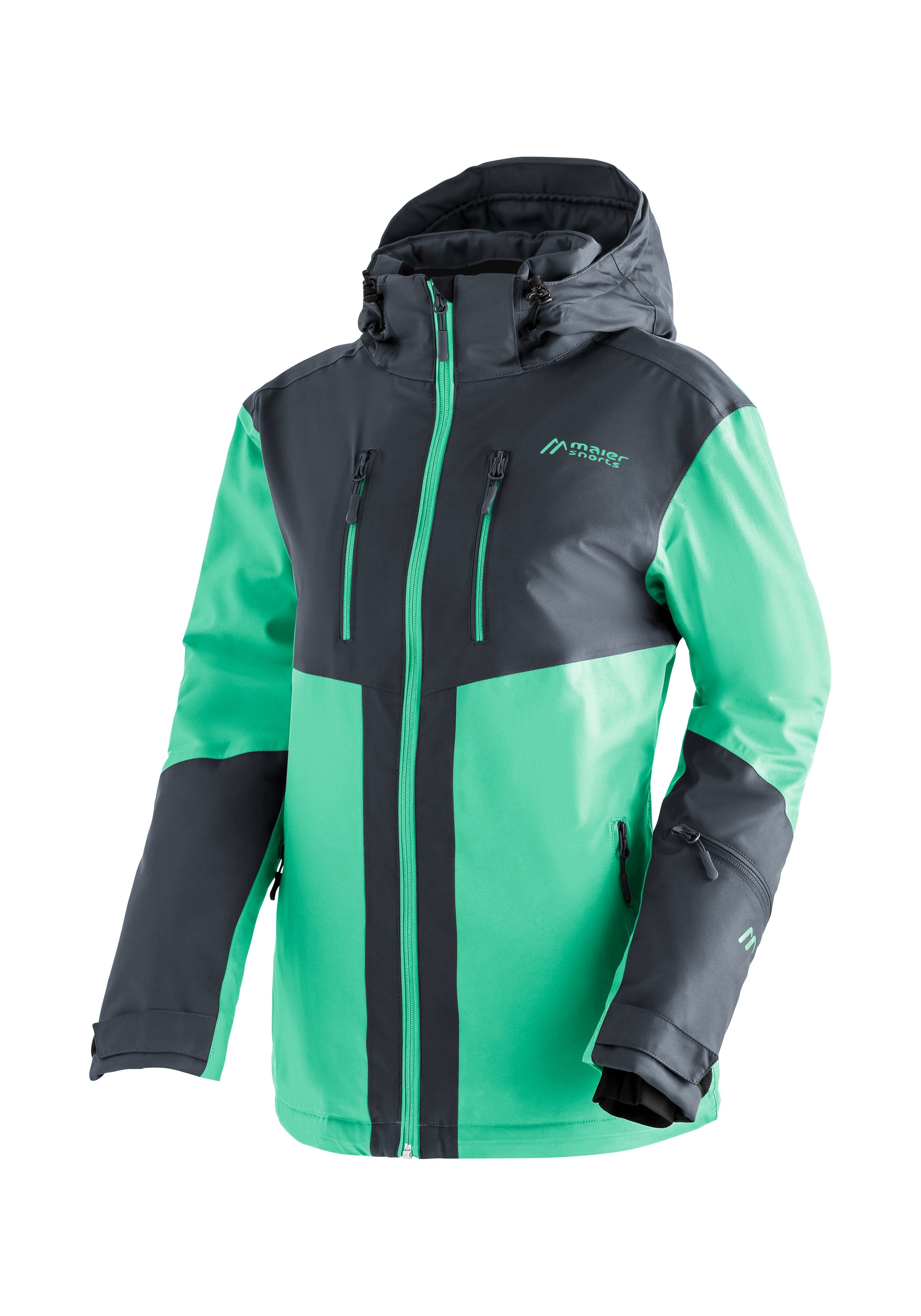 Maier Sports Skijacke »INA«, Damen Winterjacke, wasserdicht, 5 RV-Taschen und Kapuze, Regular fit