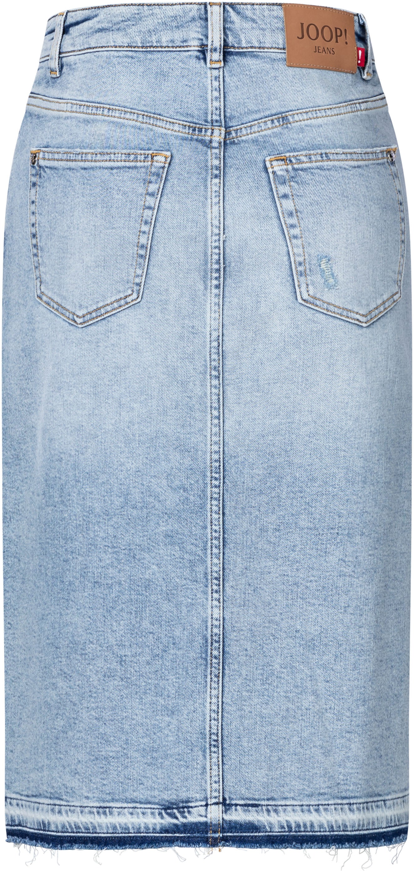 Joop Jeans Jeansrock »Romy«, mit Fransensaum