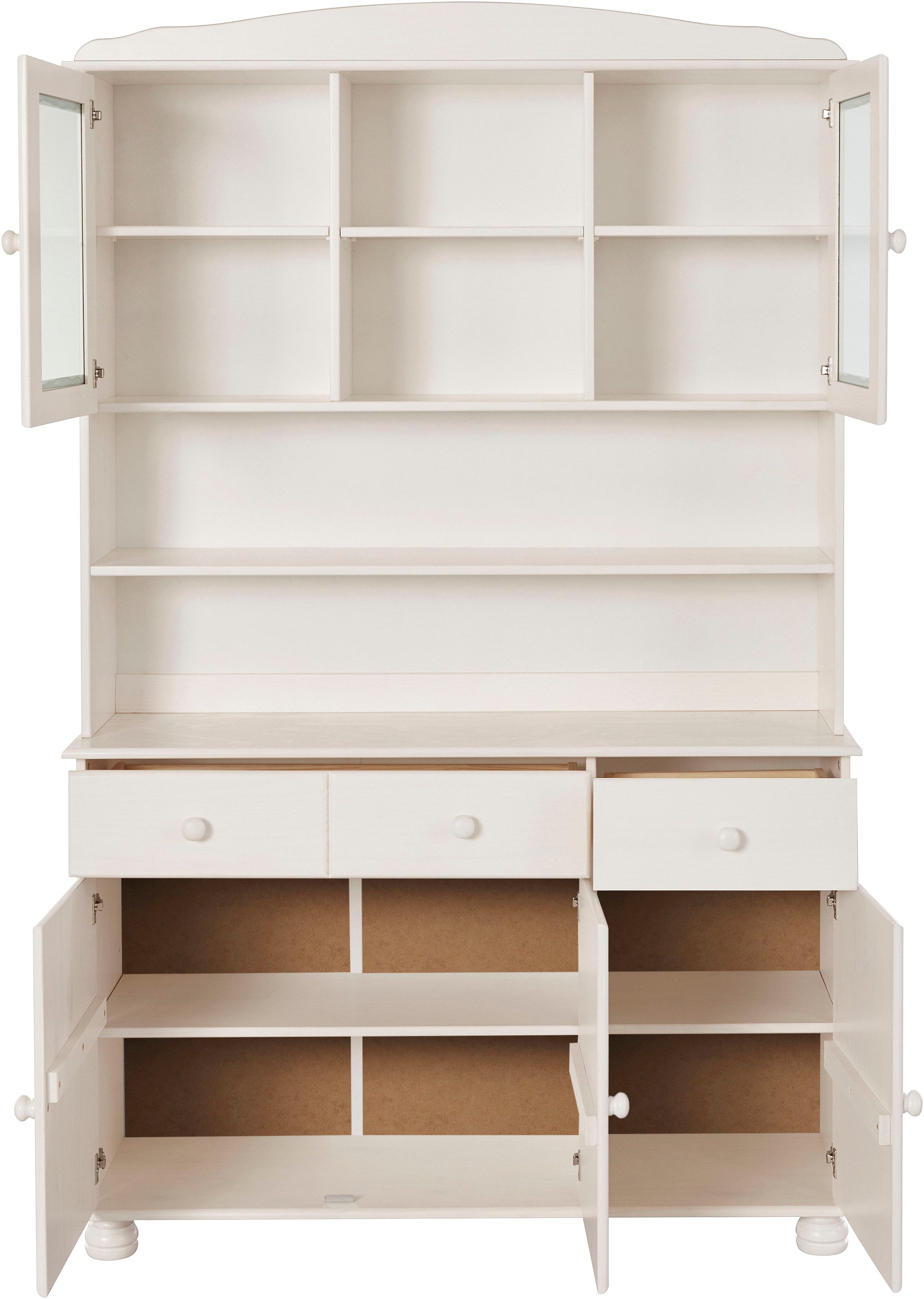 Home affaire Buffet »Mette«, (2 St.), Mit 2 Schubladen und viel Stauraum hinter 4 Türen, Höhe 181cm