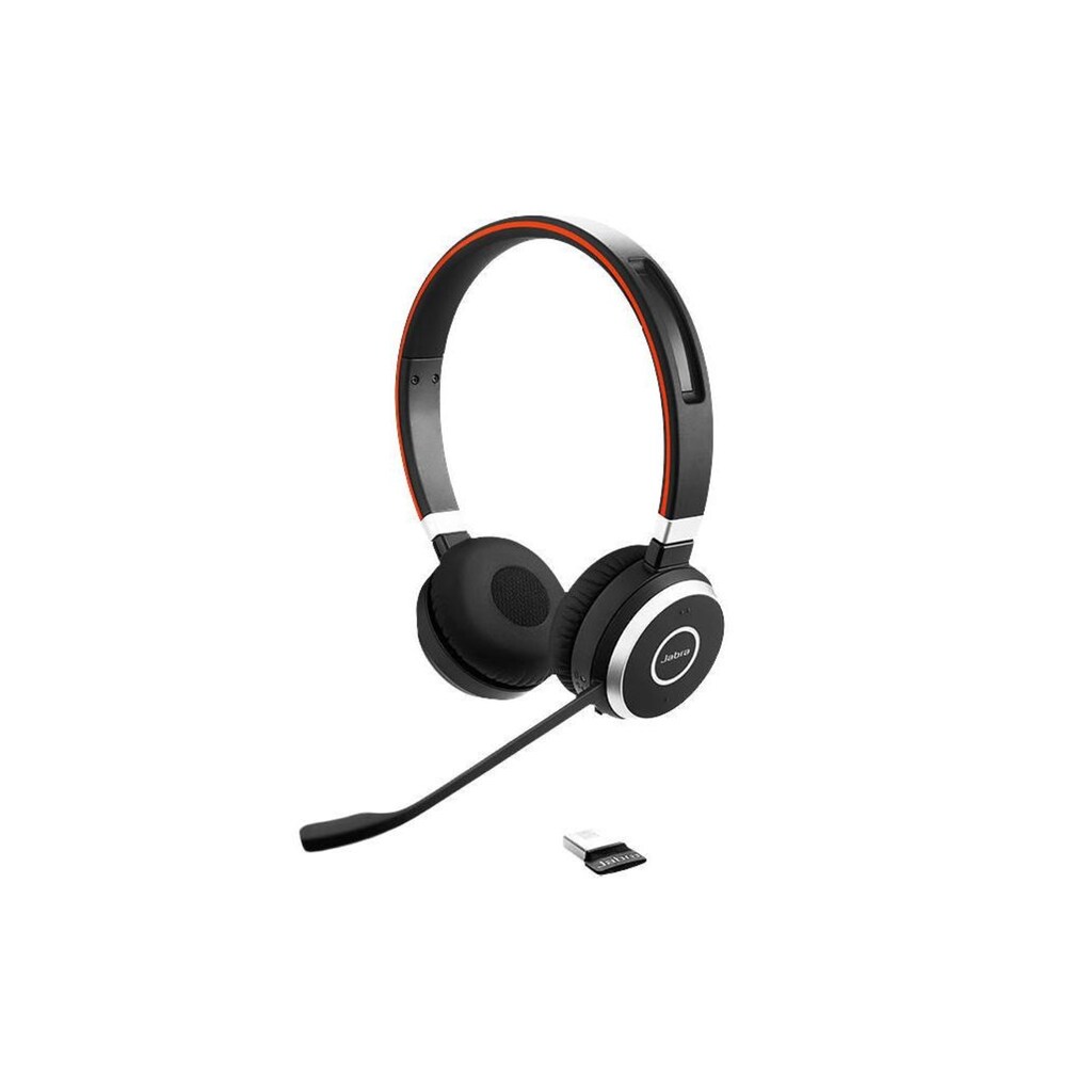 Jabra Headset »Evolve 65SE Duo MS«, Noise-Cancelling