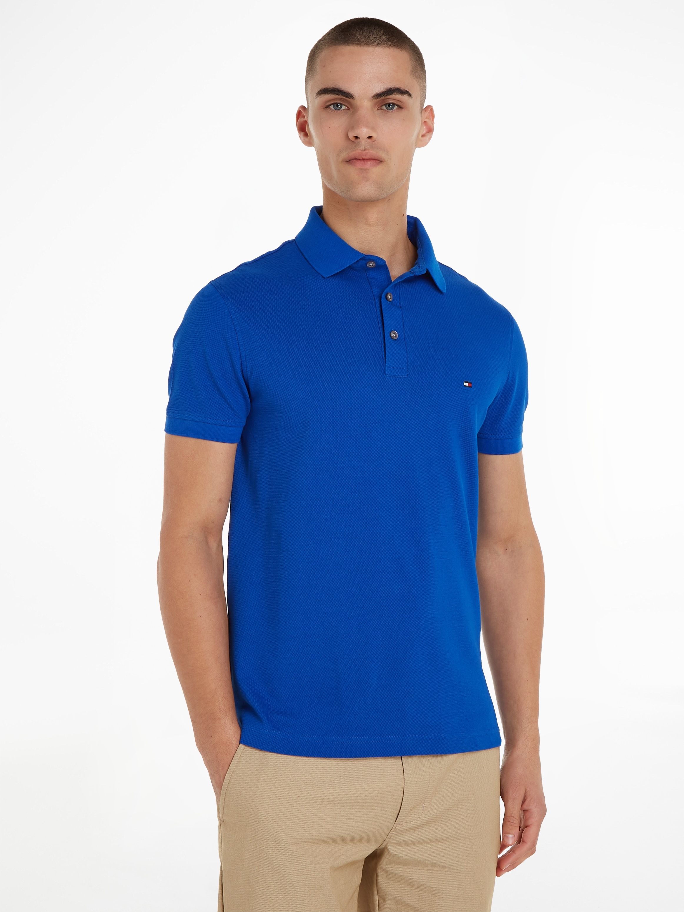 Tommy Hilfiger Poloshirt POLO«, | Logostickerei SLIM bestellen mit »1985 online Jelmoli-Versand