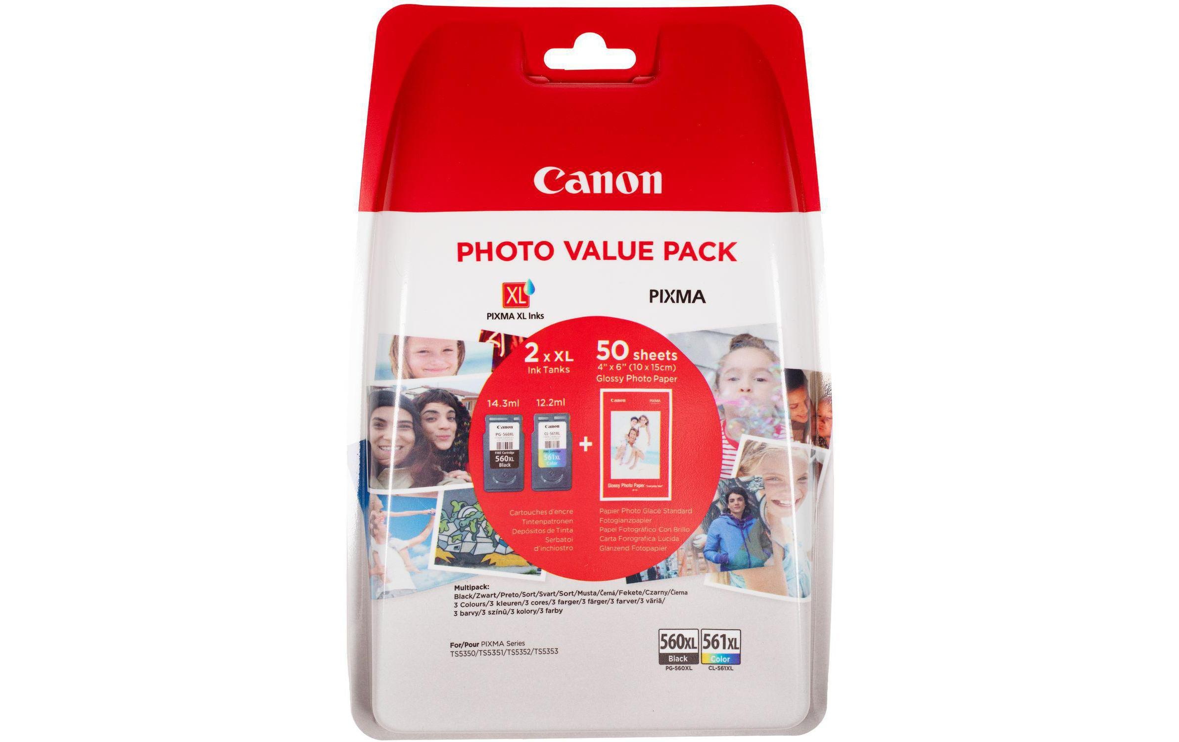 Canon Tintenpatrone »PG-560XL + CL-561XL / 3«