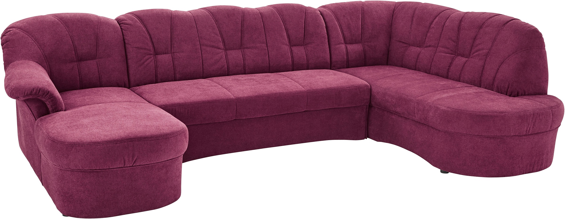 DOMO collection Wohnlandschaft »Papenburg U-Form«, in grosser Farbvielfalt, wahlweise Bettfunktion, frei im Raum stellbar