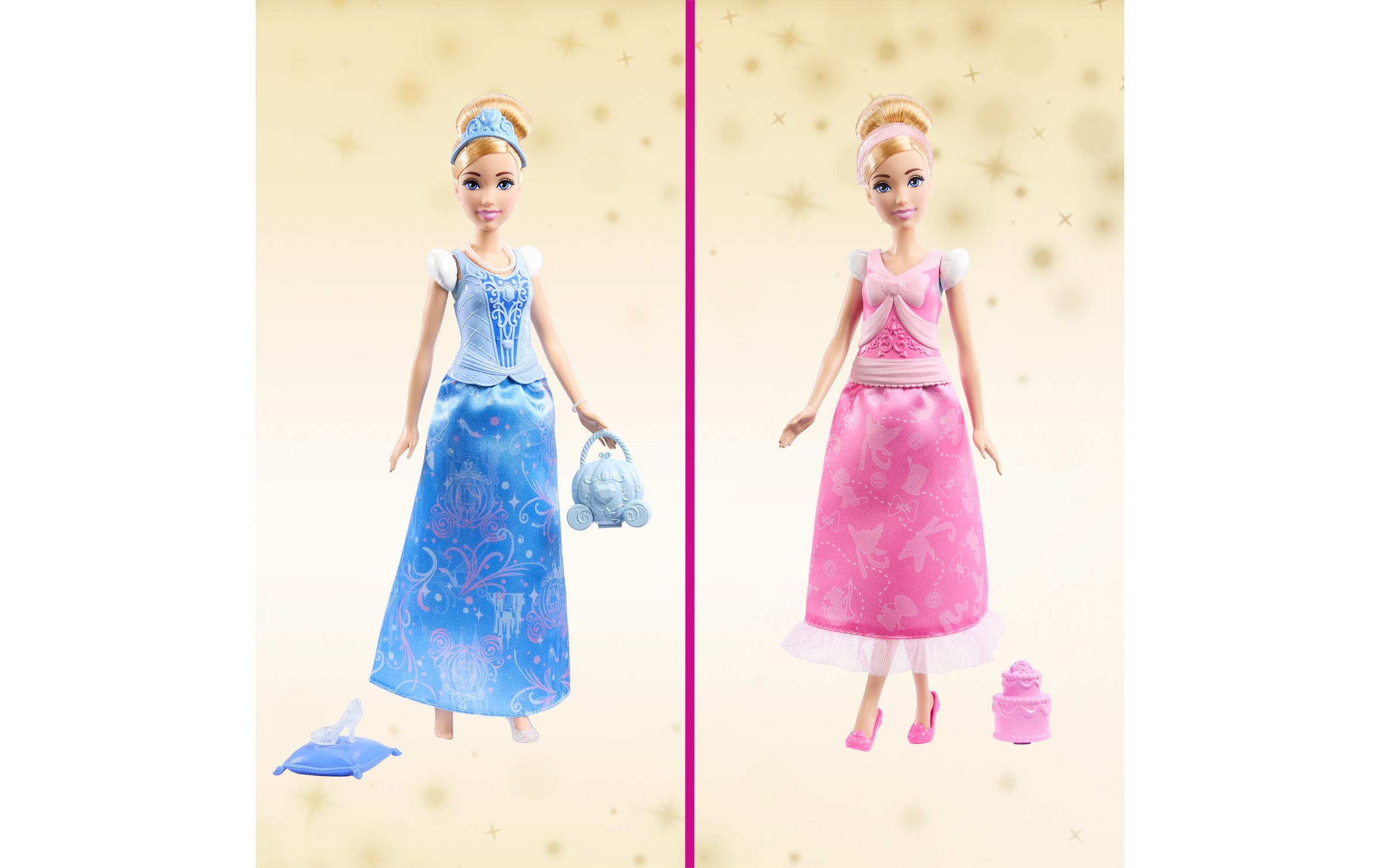 Disney Princess Anziehpuppe »2-in-1-Geschichten Cinderella-Modepuppe«