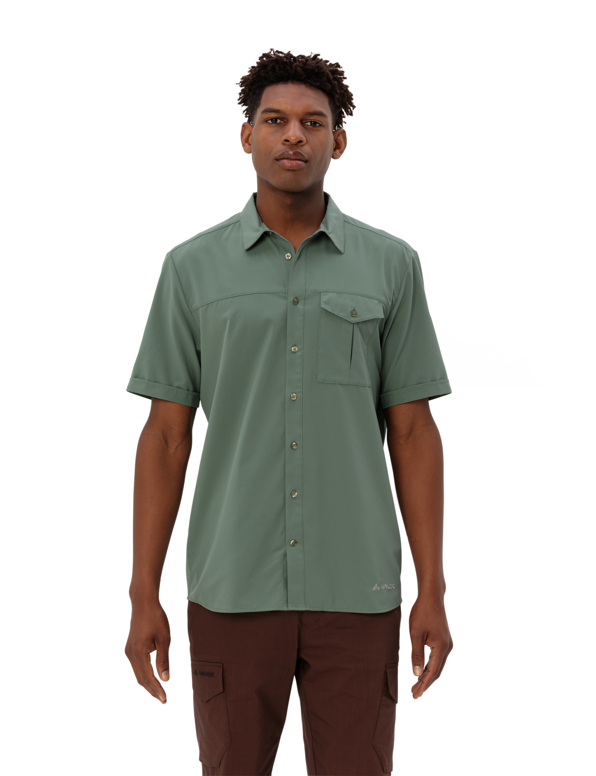 VAUDE Funktionshemd "MENS ROSEMOOR SHIRT II" mit kurzer Ärmellänge, atmungsaktives und schnelltrocknendes Material
