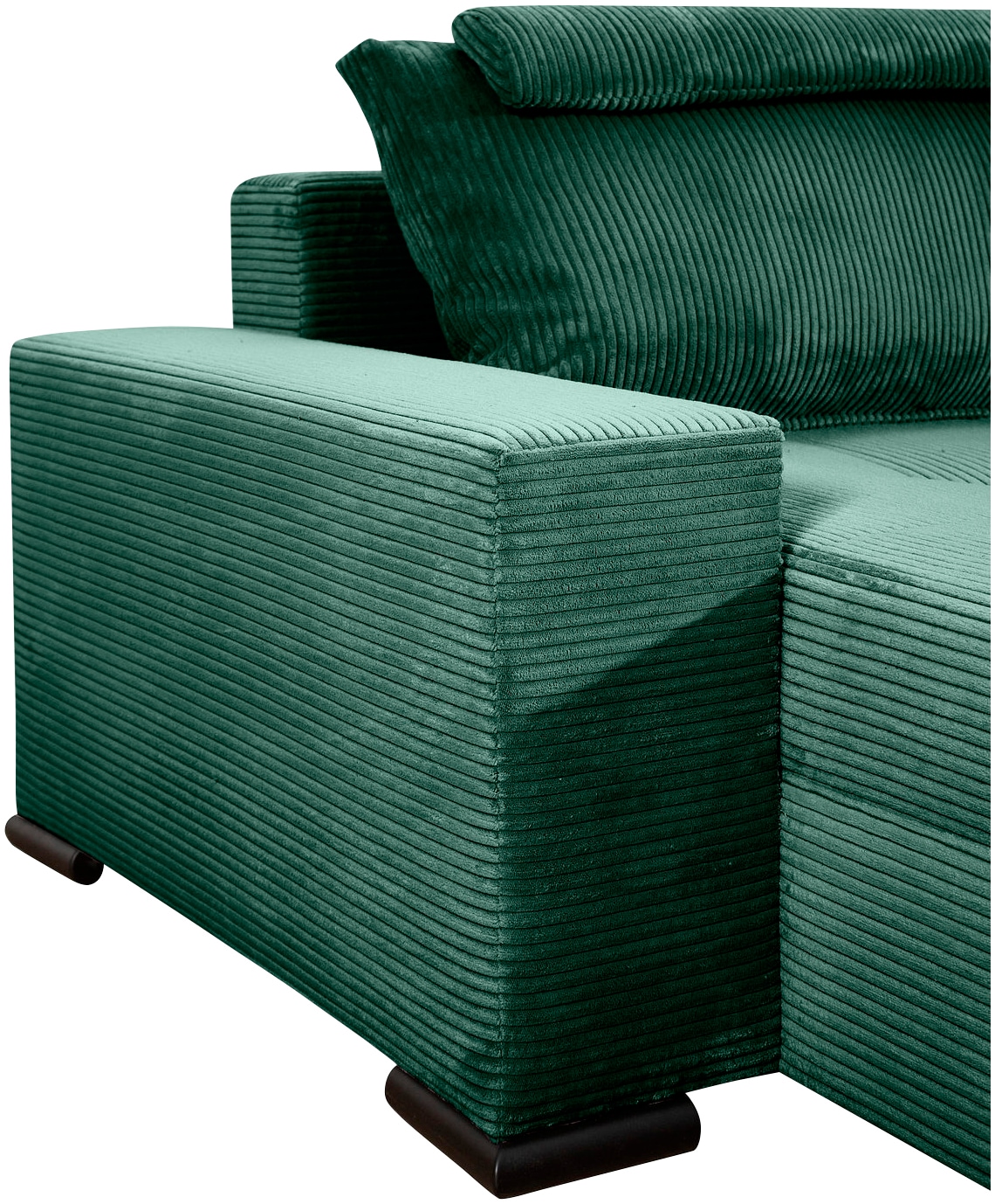 COLLECTION AB Wohnlandschaft »Josy XXXL-Relax U-Form, B: 352 cm«, mit Bettfunktion, Bettkasten & 2 Nackenkissen, Federkern