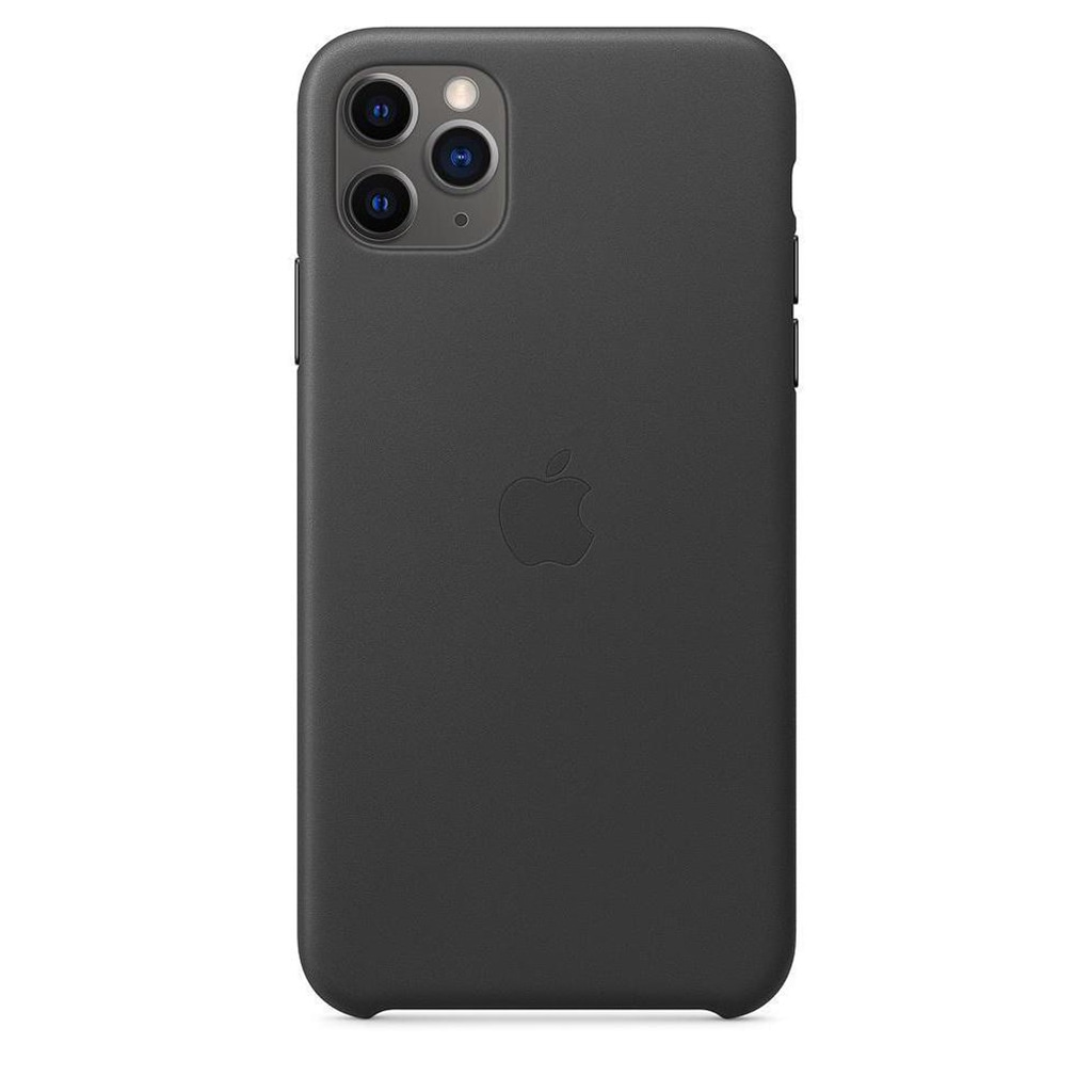 Apple Smartphone-Hülle »Appe iPhone 11 PM Leder Case Black«, MX0E2ZM/A
